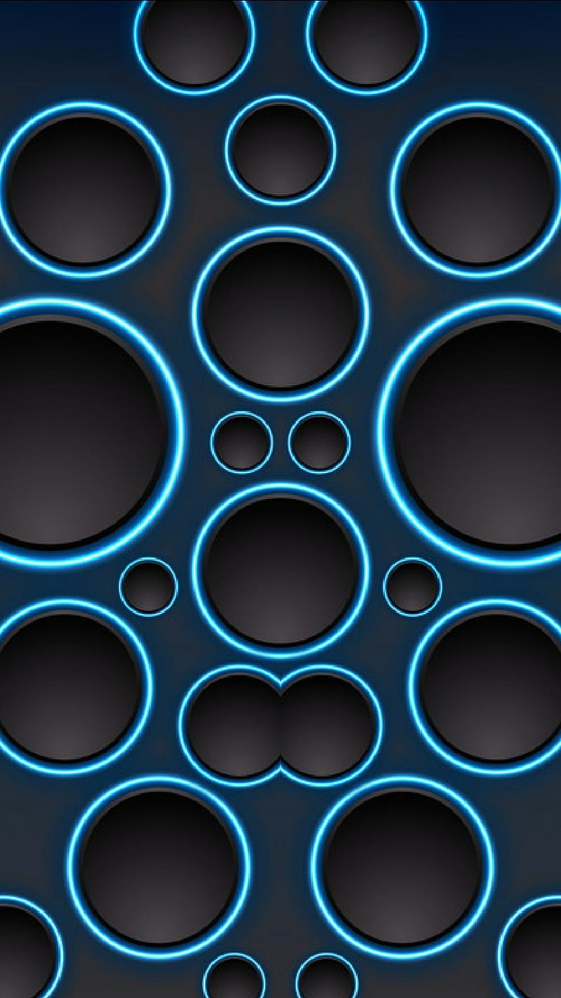 800x1422 Material design 3D, blue, depth, holes, material design, modern, patterns, HD phone wallpaper