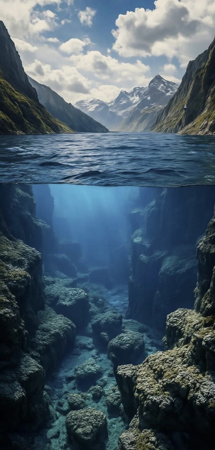 704x1472 Into the Deep. Depth Effect + Spatial Scene (3D)