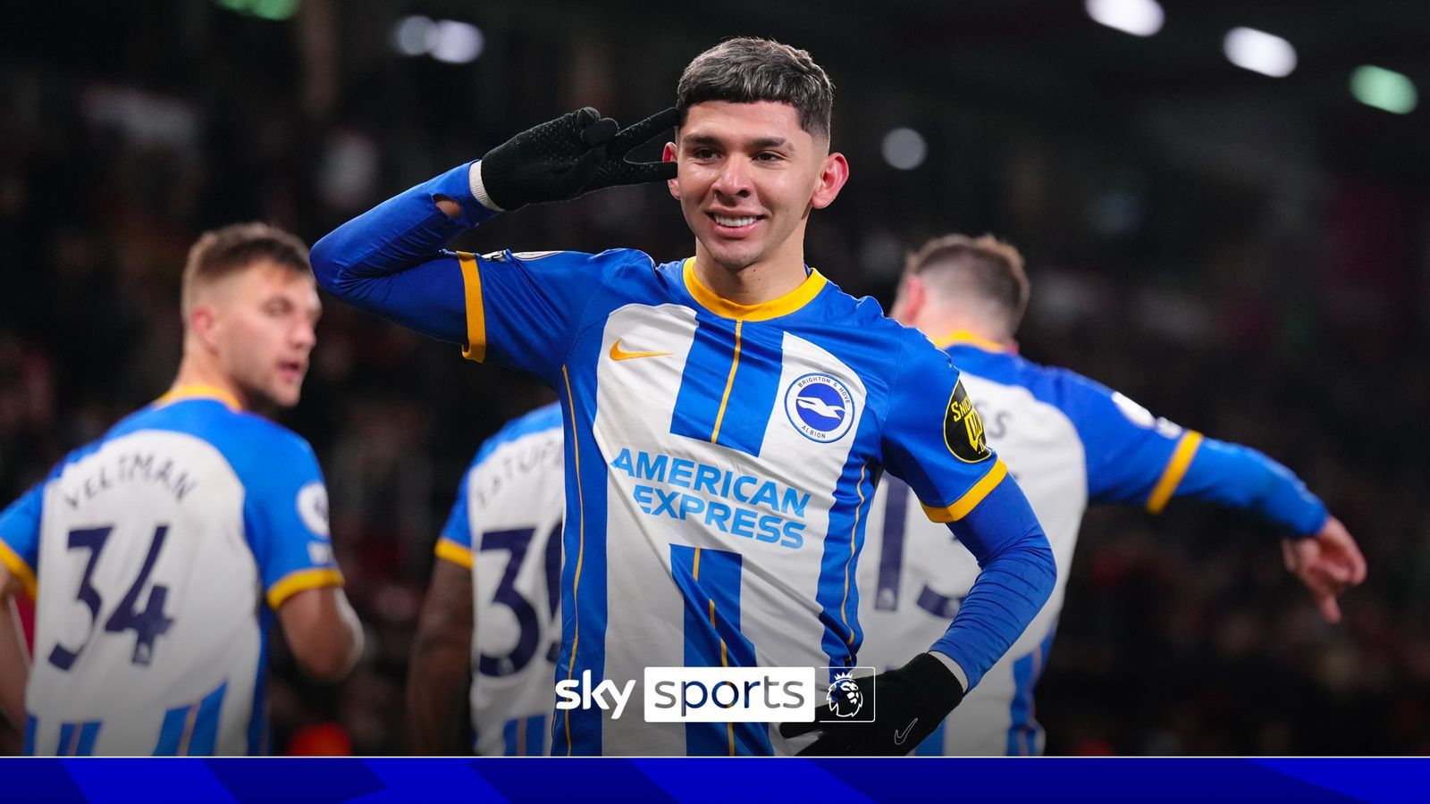 1600x900 Watch every Premier League goal scored by Julio Enciso after Ipswich Town agreed a loan deal for the Brighton attacker