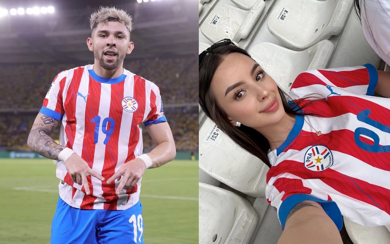 1280x800 La Nación / “Fue para ella”: Enciso le dedicó el gol a su novia colombiana