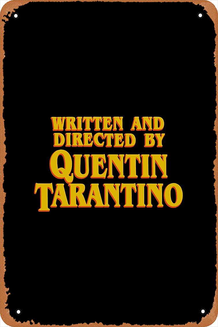 757x1135 * 8 INCH Metal Sign & Directed by Quentin Tarantino Tin Poster es: Posters & Prints