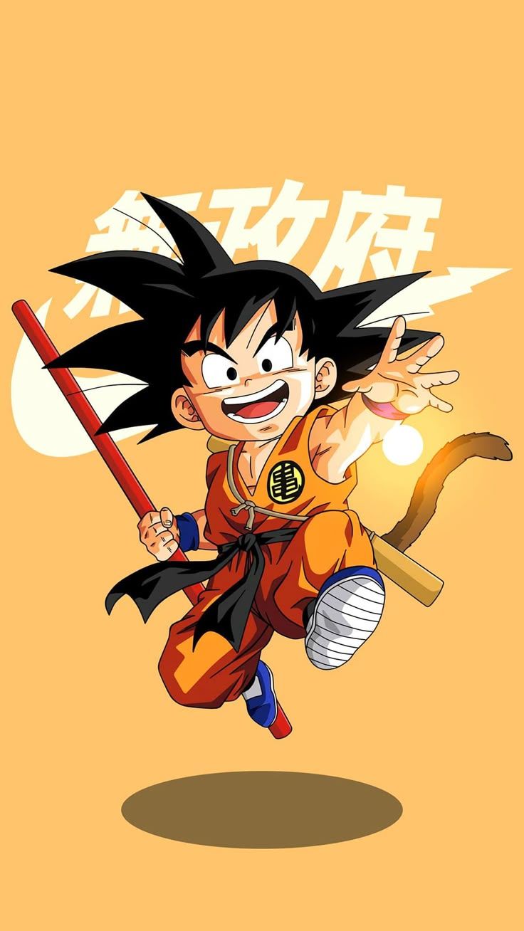 736x1308 Kid Goku Wallpaper