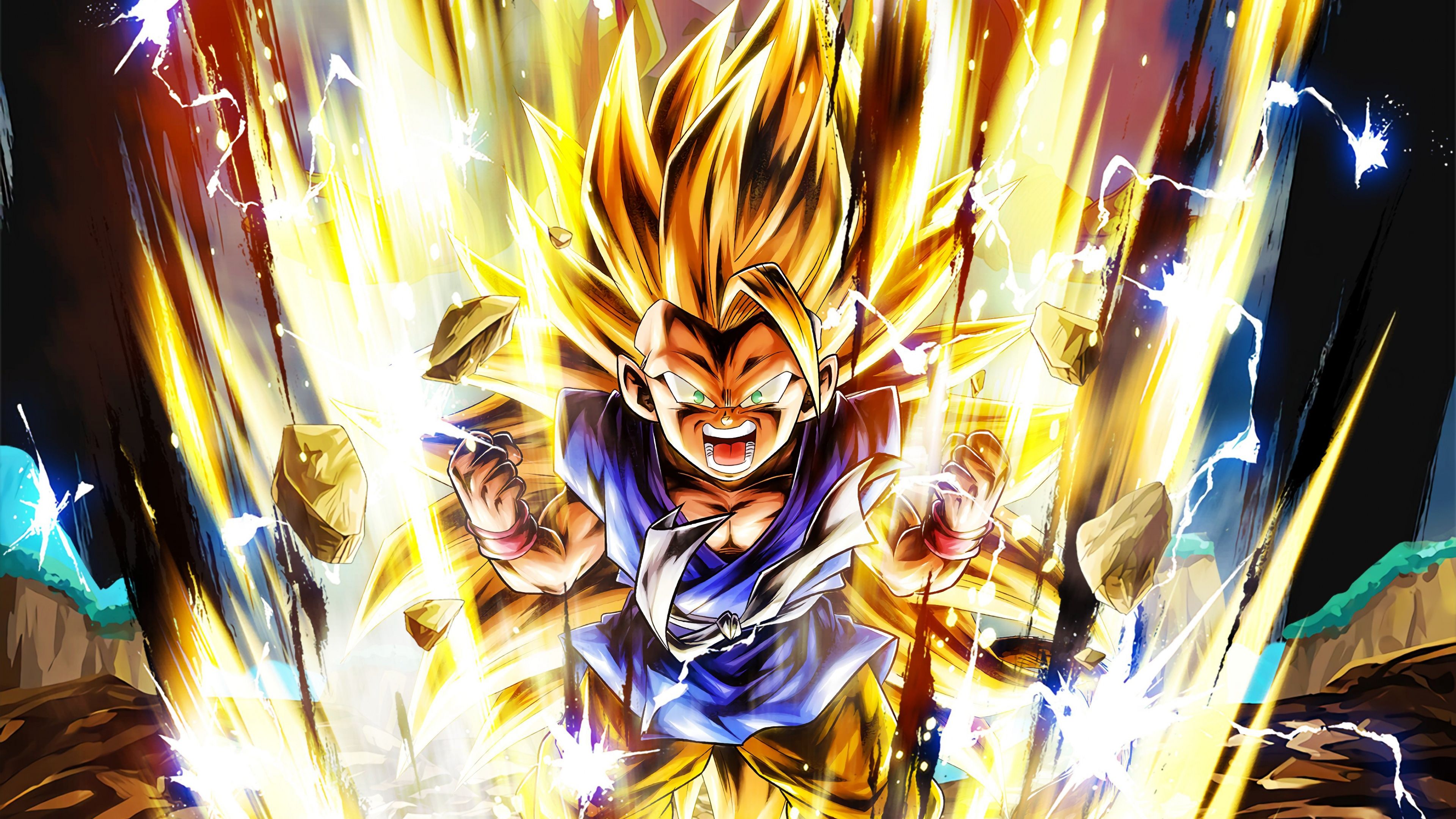 3840x2160 Super Saiyan 3 Kid Goku 4K Wallpaper
