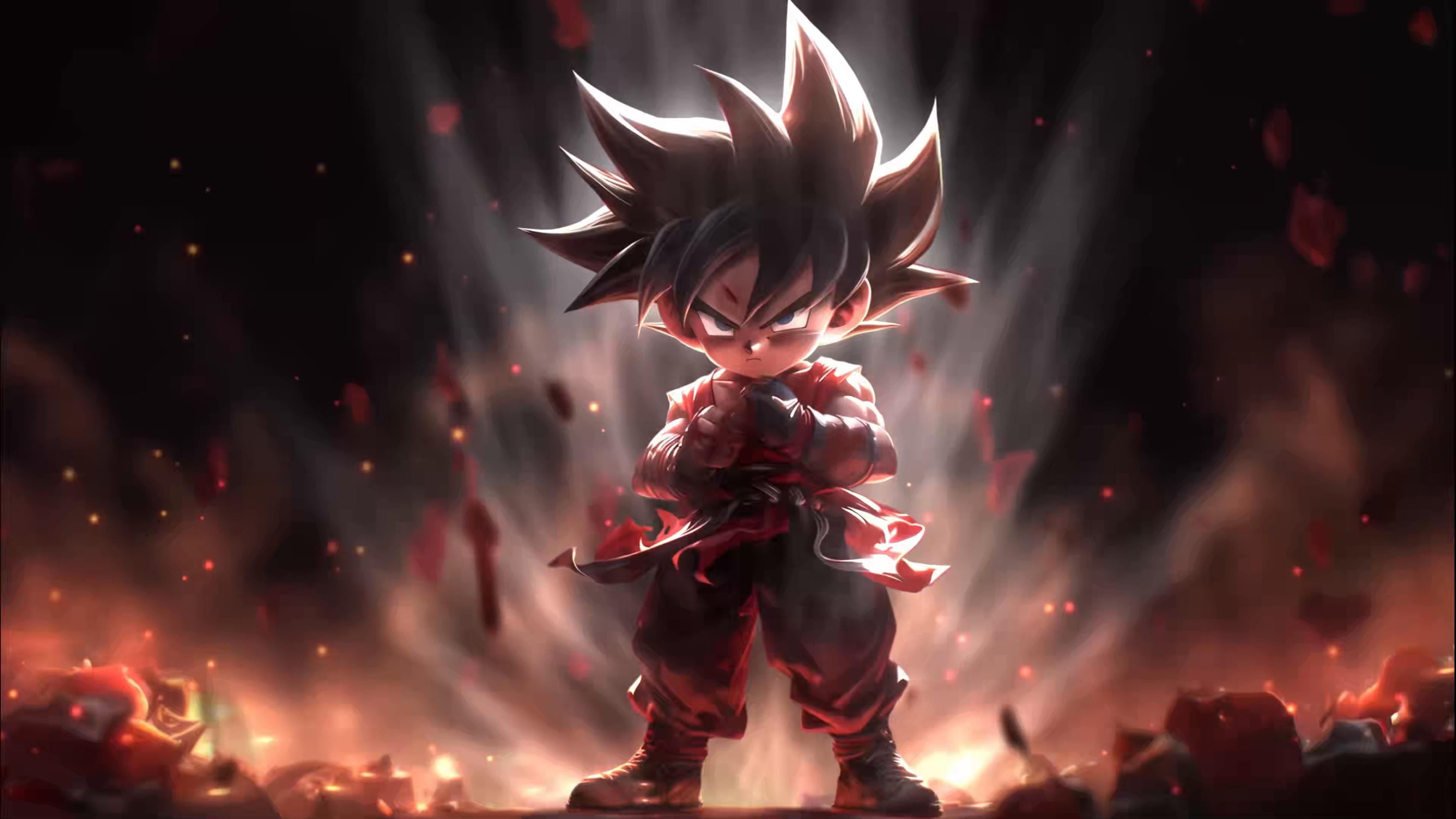 3840x2160 Kid Goku (Dragon Ball) Live Wallpaper