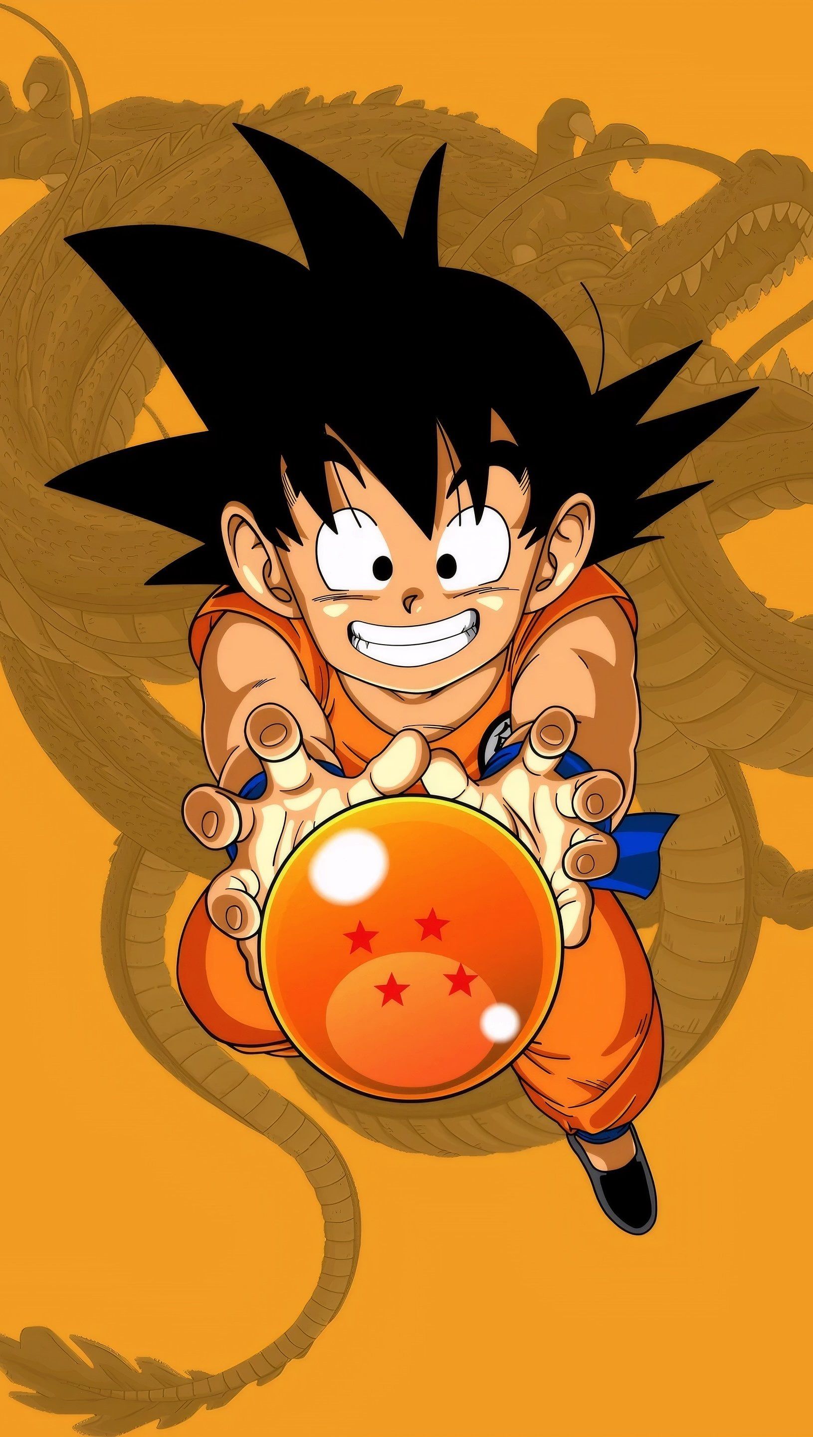 1630x2880 Kid Goku from Dragon Ball Z Anime Wallpaper 4K for iPhone and Mobile Phone