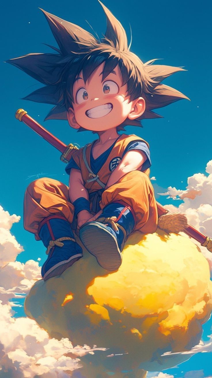 736x1308 Little Goku Smiling