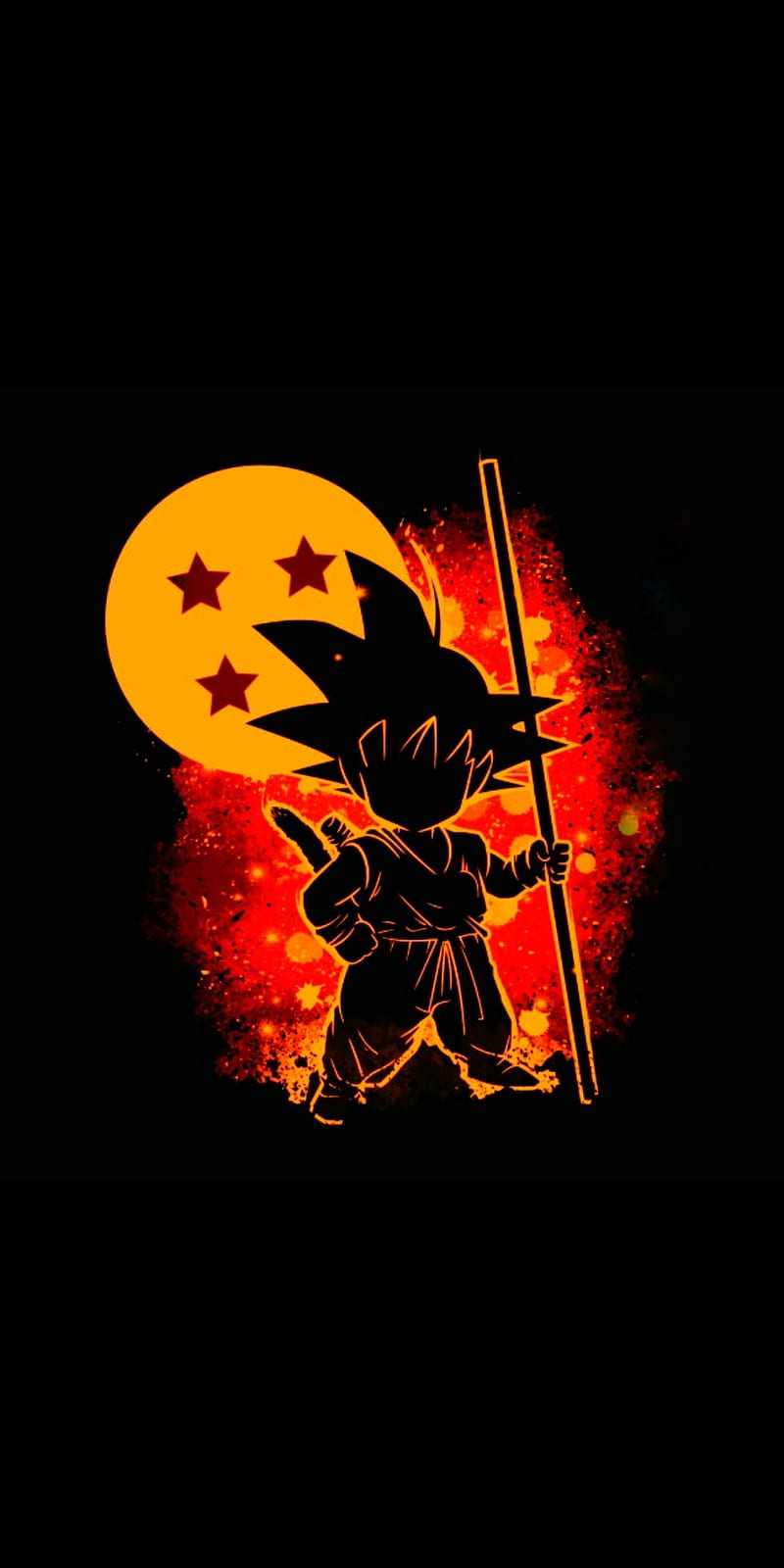 800x1600 Kid Goku, ball, db, dragon, HD phone wallpaper