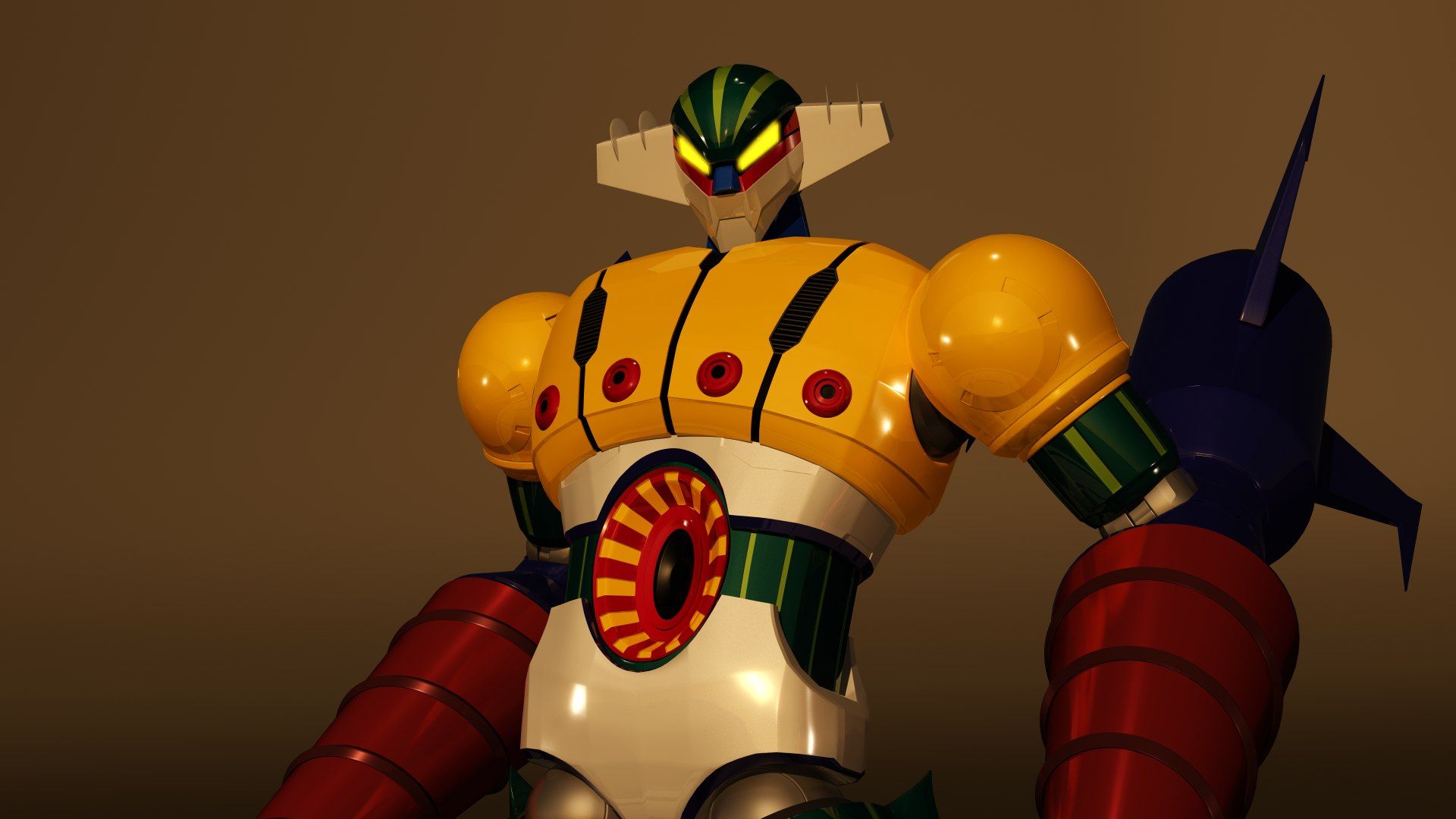1920x1080 3D KOTETSU JEEG HighPoly 3D Model
