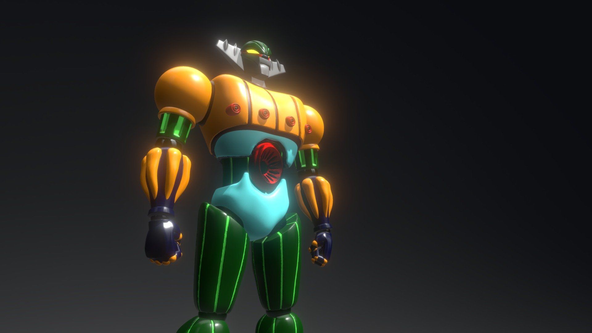 1920x1080 Jeeg Robot model by LaMatitaMuscaria [b3D7cff]