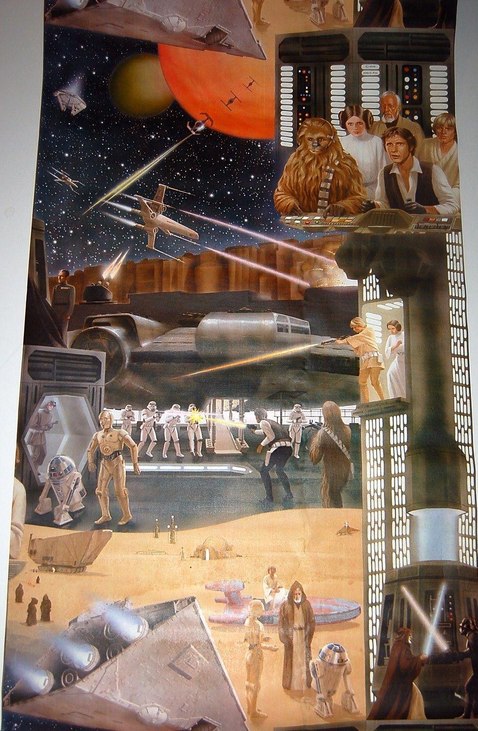 981x1500 Star Wars And Empire Strikes Back Wallpaper (Vymura, 1978 1980) Warps To Neptune