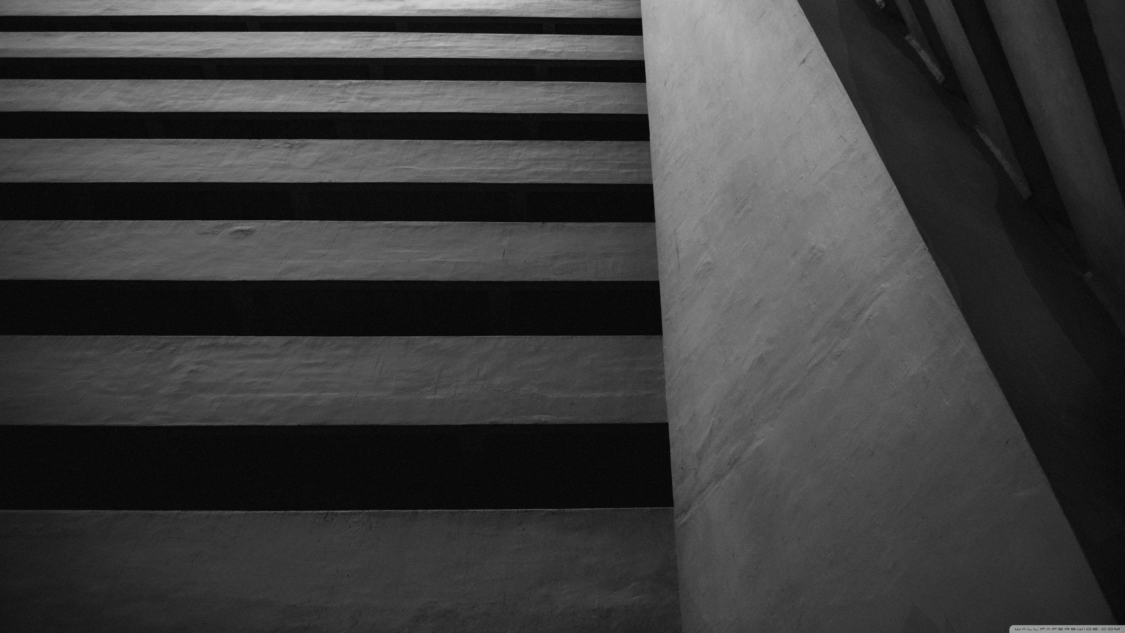 3840x2160 Concrete Building Architecture Black & White Ultra HD Desktop