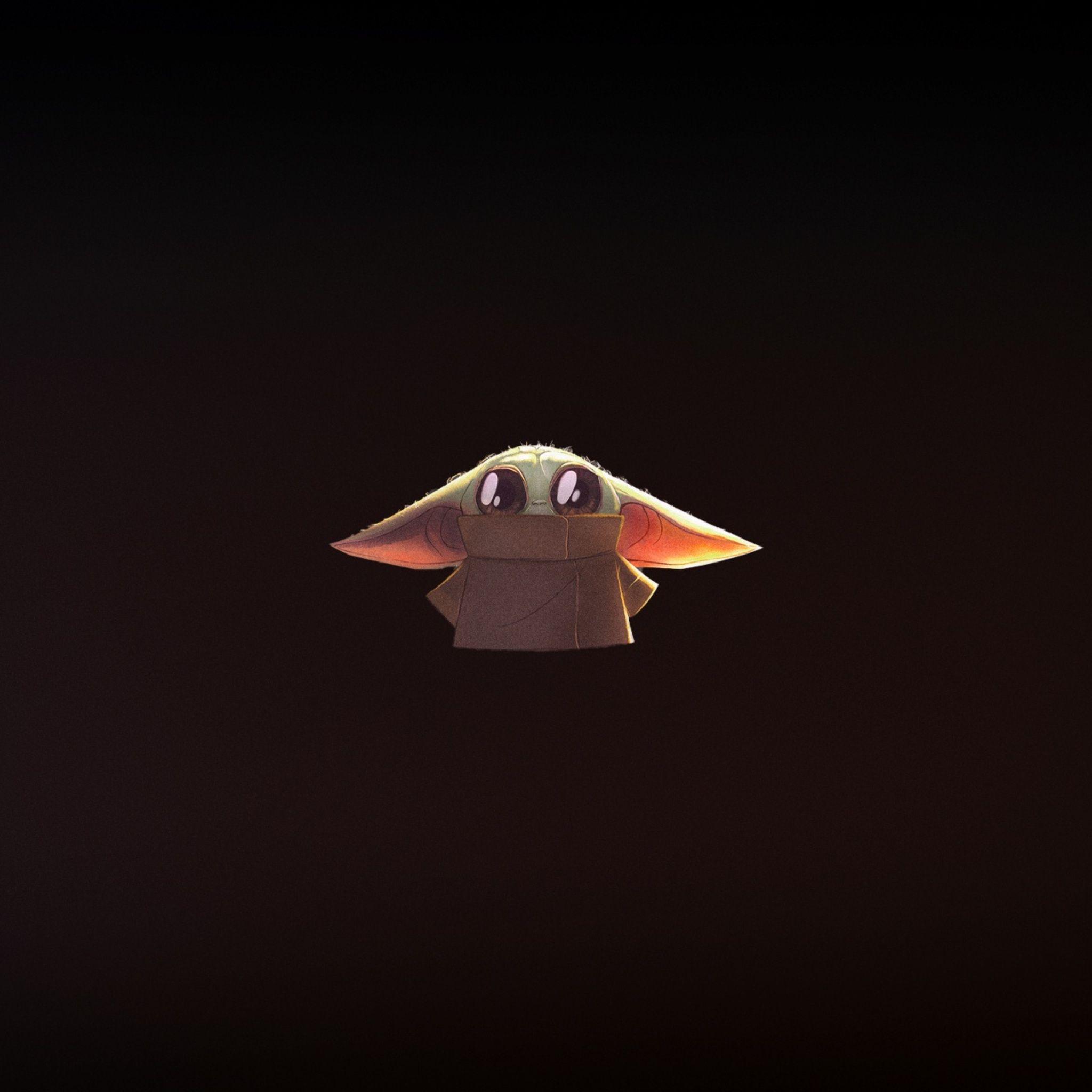 2048x2048 Baby Yoda Star Wars Minimal iPad Air HD 4k Wallpaper, Image, Background, Photo and Picture