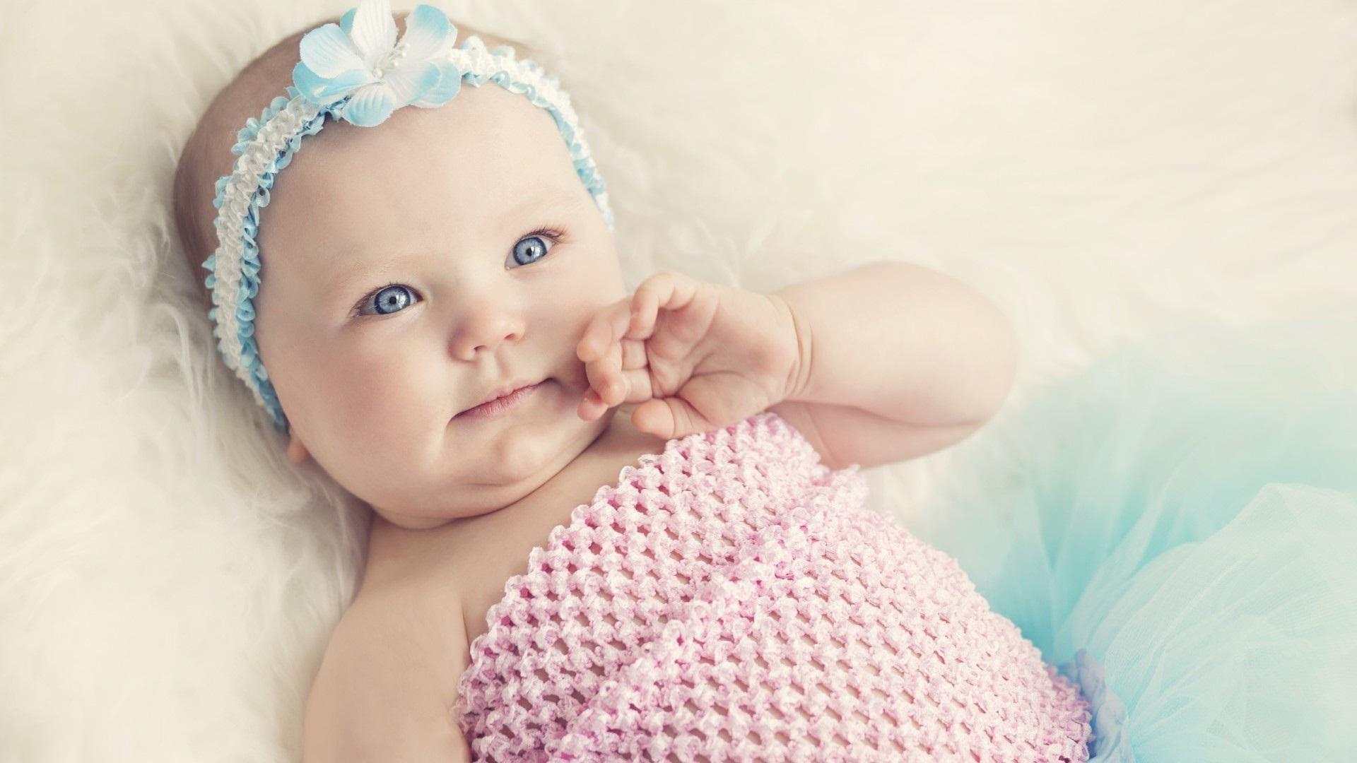 1920x1080 Cute Baby With Blue Eyes, HD Girls, 4k Wallpaper, Image, Background, Photo and Picture