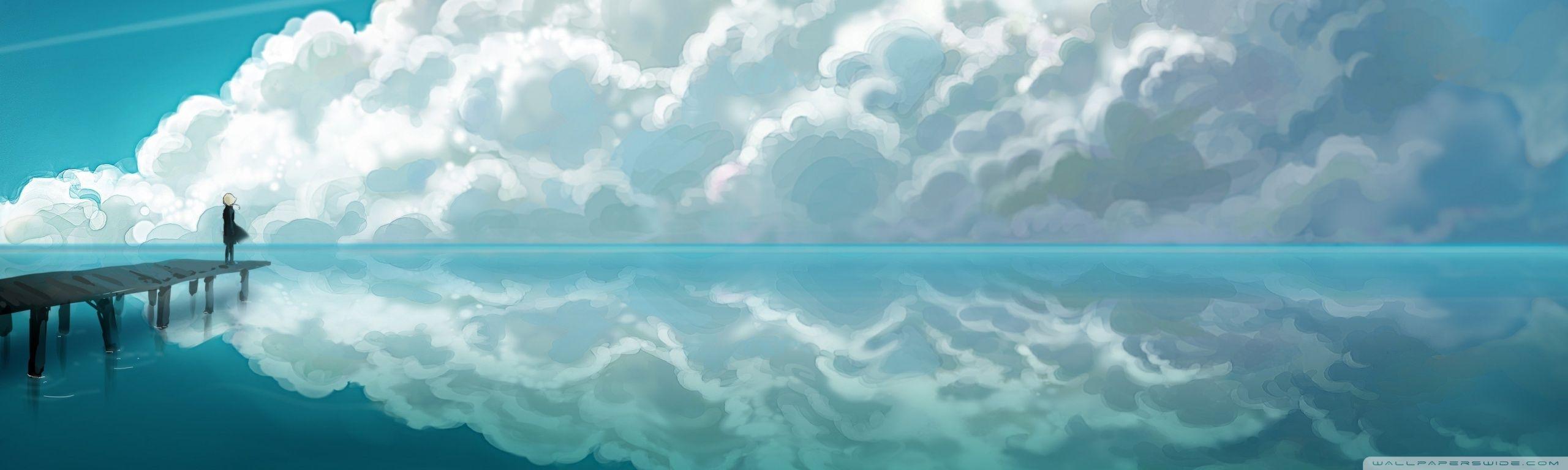 2560x768 Sky Clouds Ultra HD Desktop Background Wallpaper for 4K UHD TV : Multi Display, Dual Monitor : Tablet