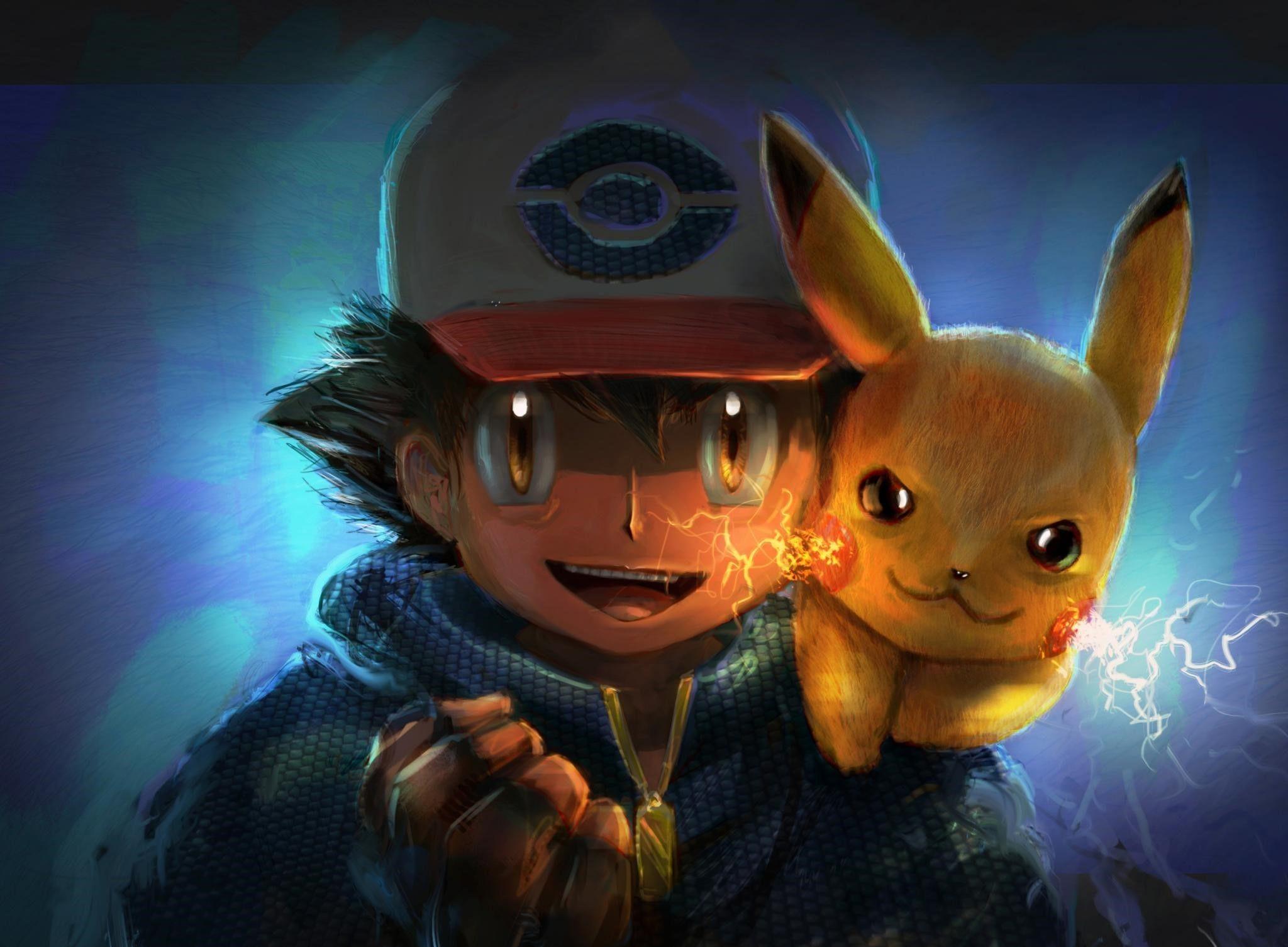 2048x1506 Pikachu and Ash Wallpaper Free HD Wallpaper