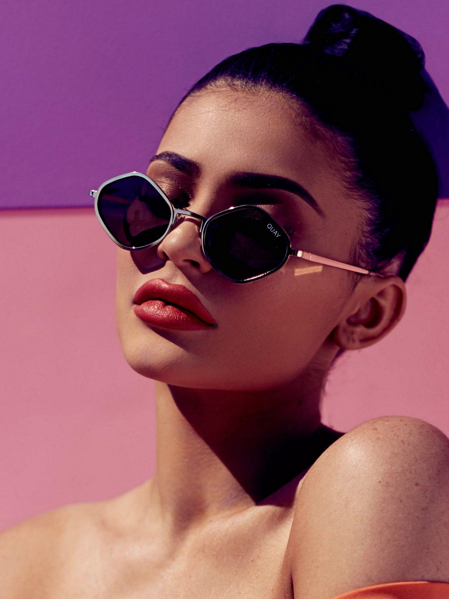 1536x2048 Wallpaper Kylie Jenner, Purple Honey, Sunglasses, 4K, Celebrities