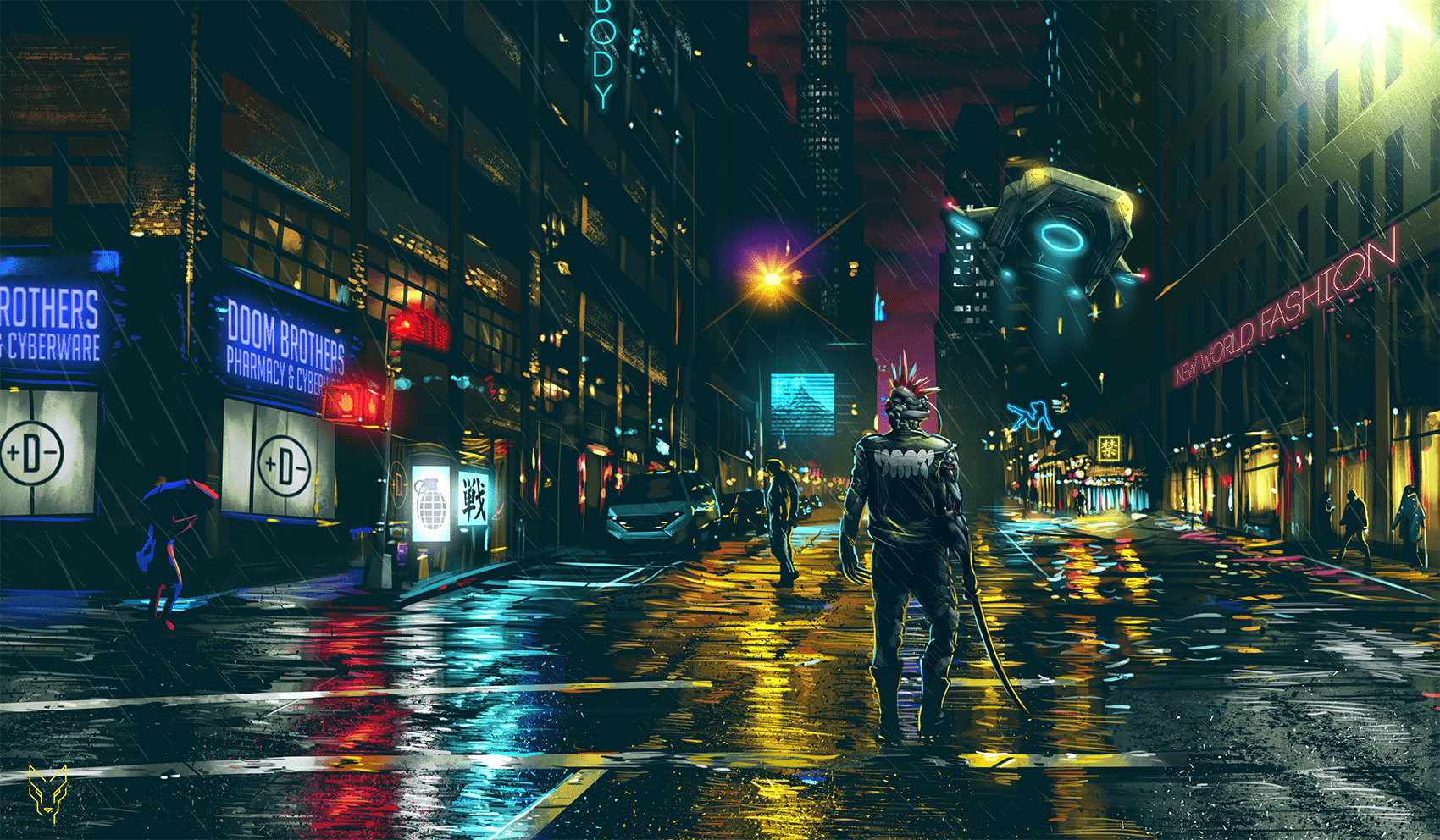 1700x992 Cyberpunk Wallpaper 2. Cyberpunk city, Futuristic