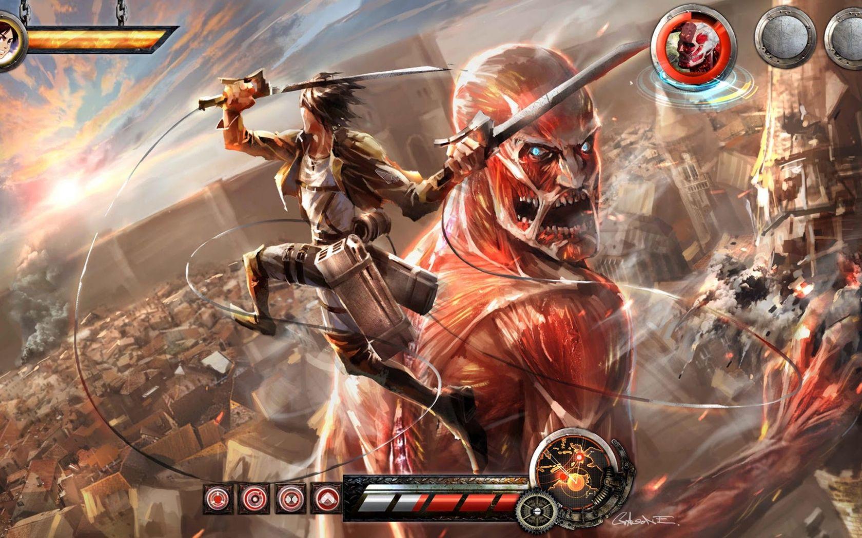 1680x1050 Free download Attack On Titan iPhone Wallpaper 1080p Eren vs