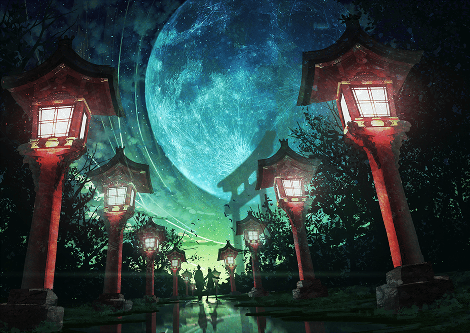 1920x1360 Anime Original Oriental Planet Wallpaper（画像あり）. アニメの風景, 星空 イラスト, 壁紙アート