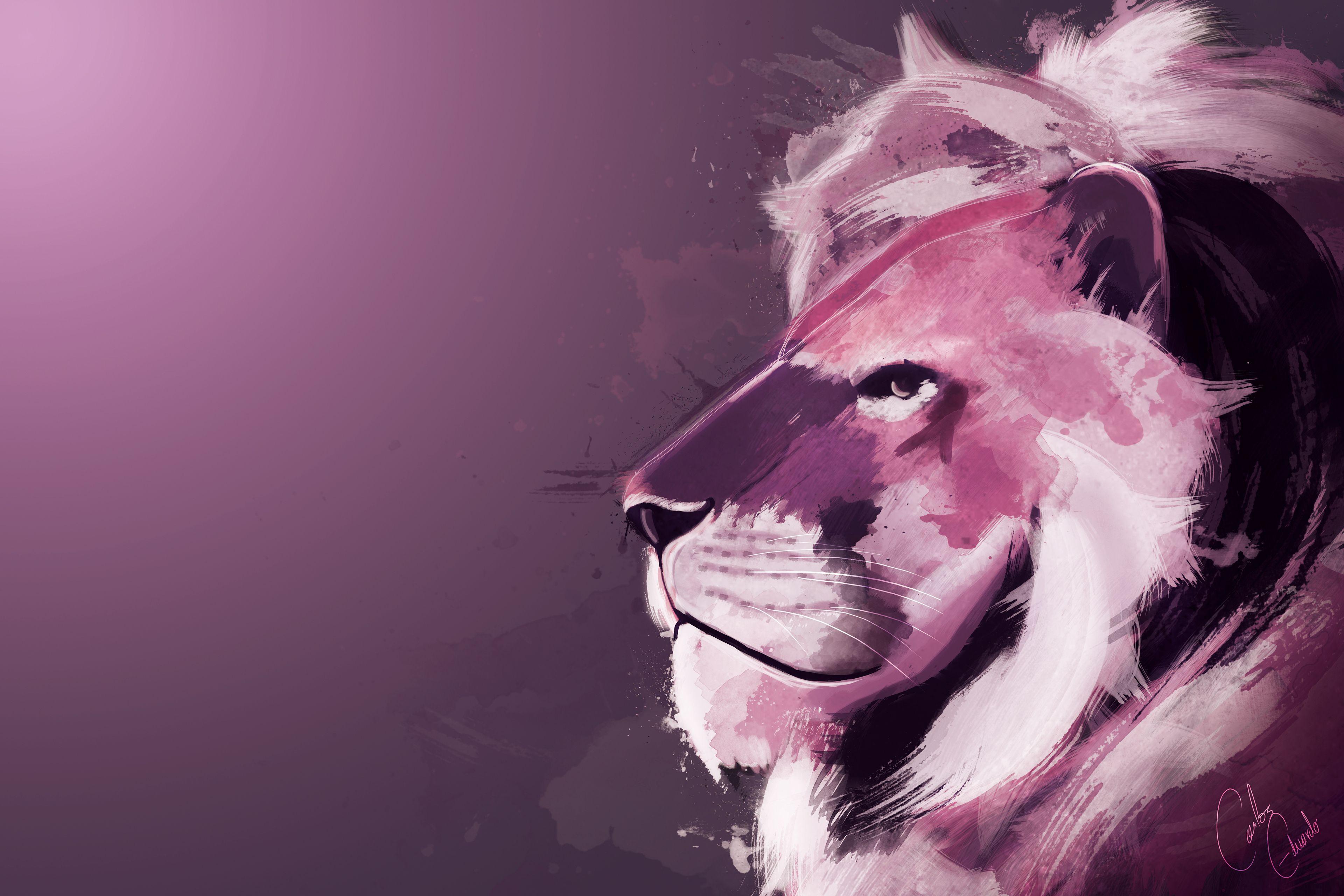 3840x2560 Lion Artwork 4k, HD Animals, 4k Wallpaper, Image, Background