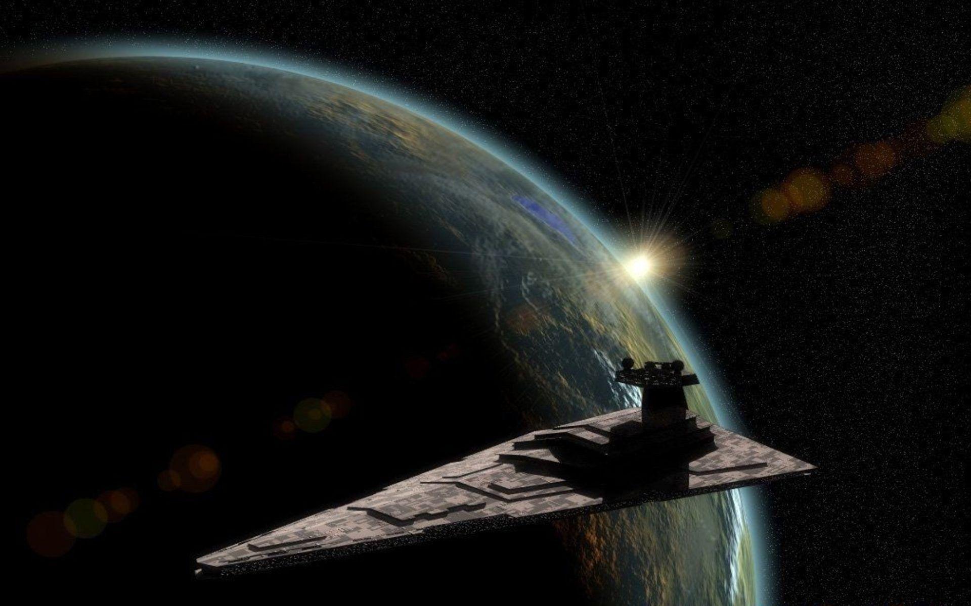 1920x1200 Star Wars outer space stars planets artwork Star Destroyer wallpaper