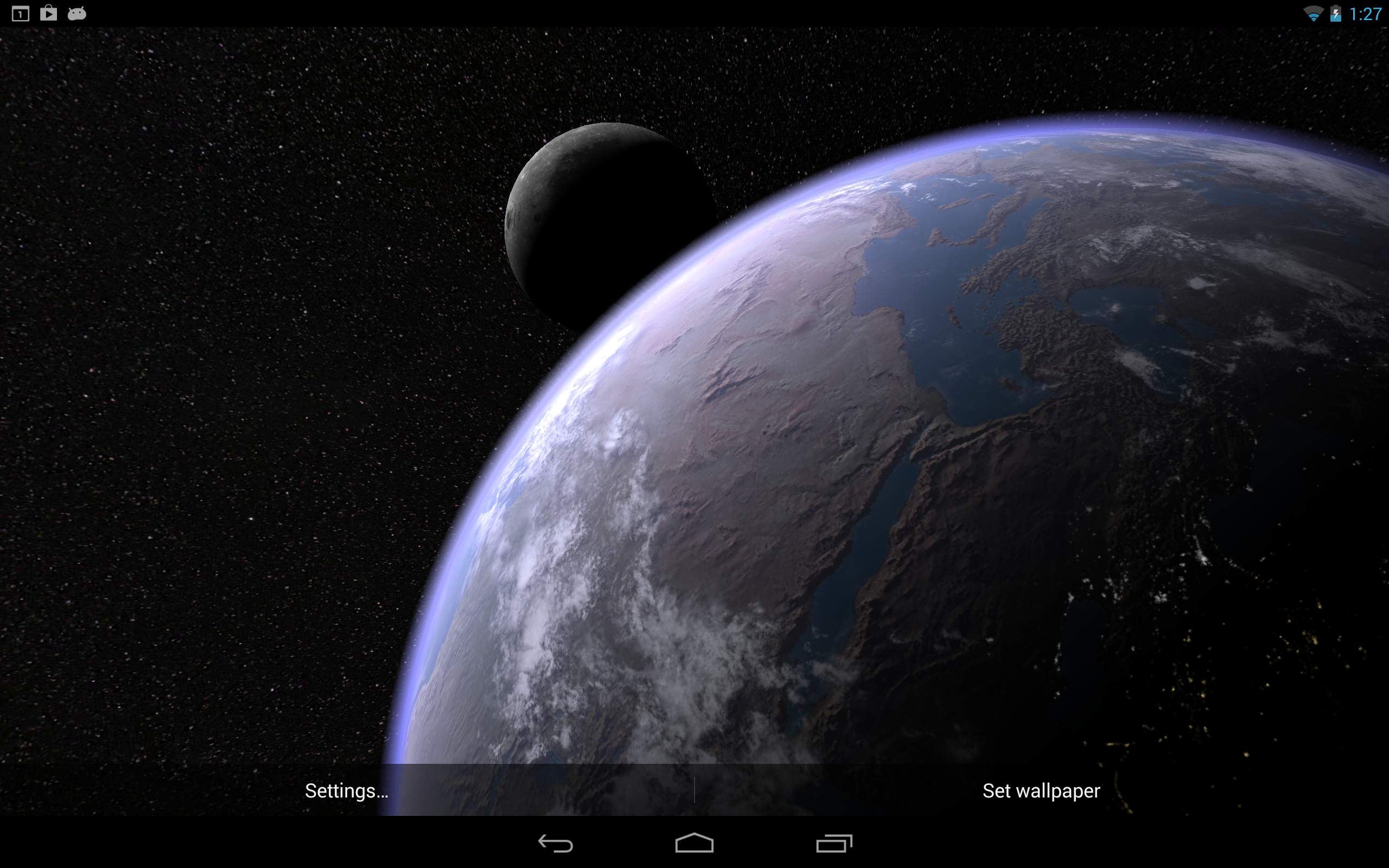2560x1600 Earth & Moon in HD Gyro 3D PRO: Amazon.co.uk: Appstore for Android