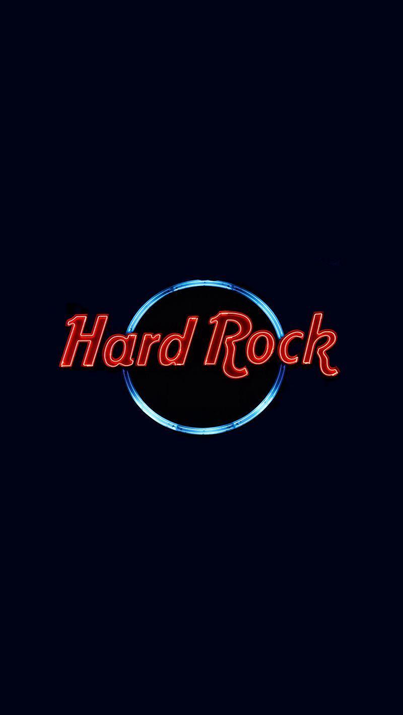 800x1420 Download wallpaper 800x1420 hard rock, neon, inscription, sign