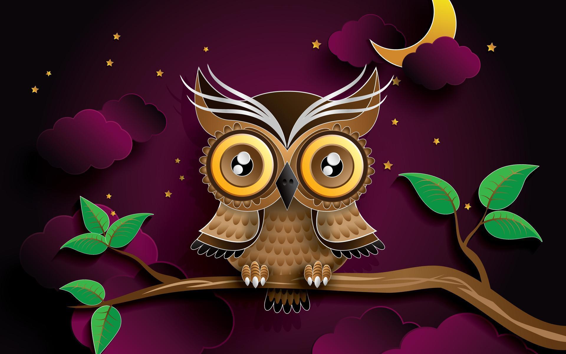1920x1200 Owl Halloween Wallpaper