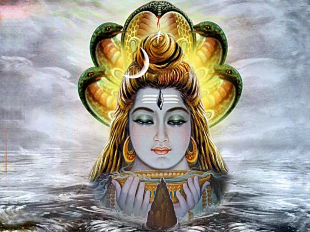 1024x768 Lord Shiva and Sheshnag Wallpaper For Desktop Wallpaper Picture
