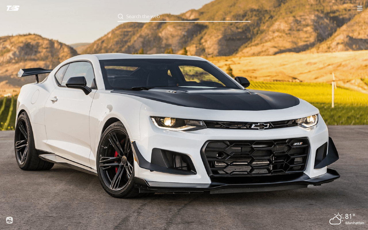 1280x800 Chevy Camaro ZL1 HD Wallpaper New Tab Theme Speed Motors