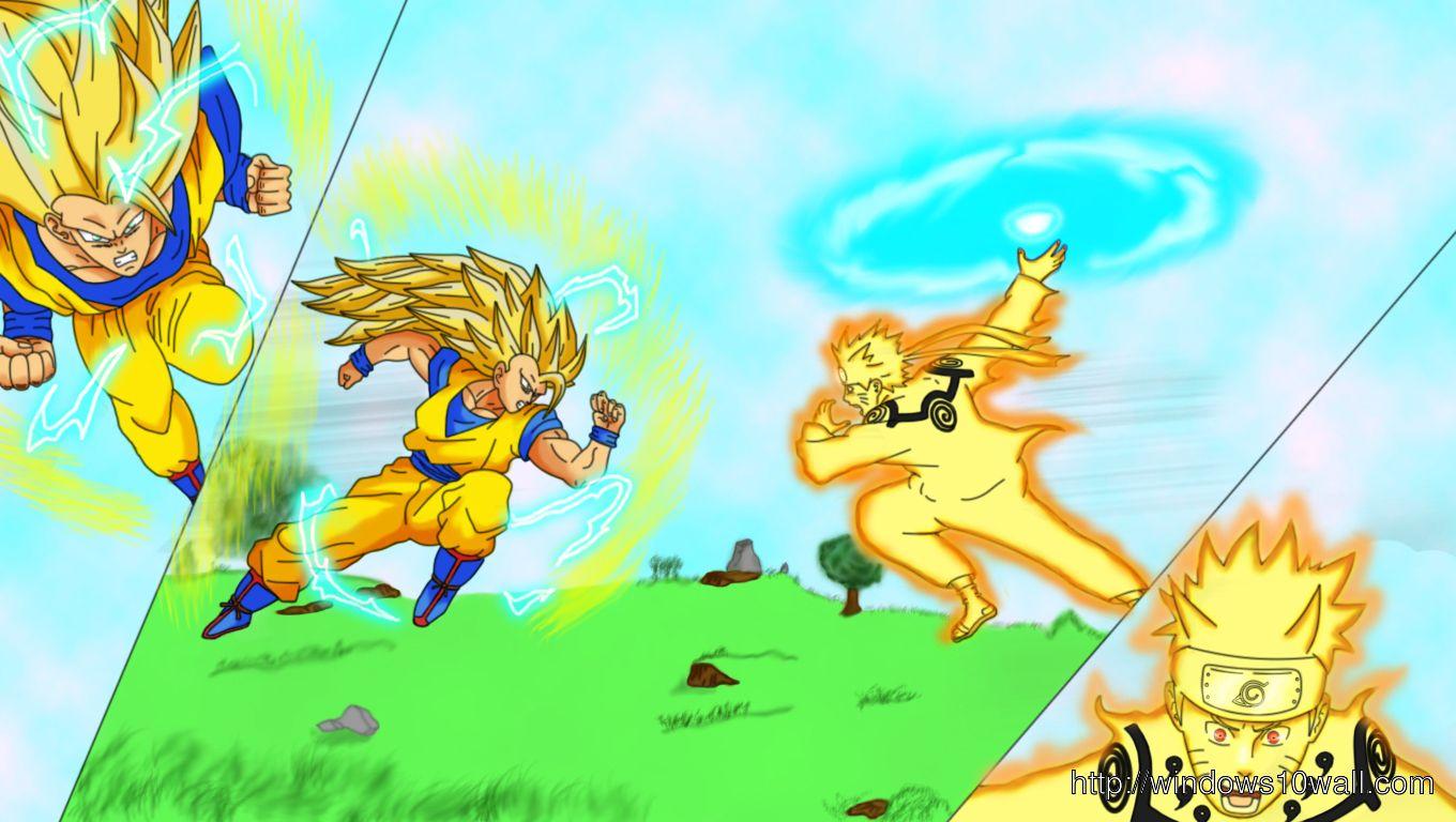 1360x768 Naruto Bijuu Mode Vs Goku