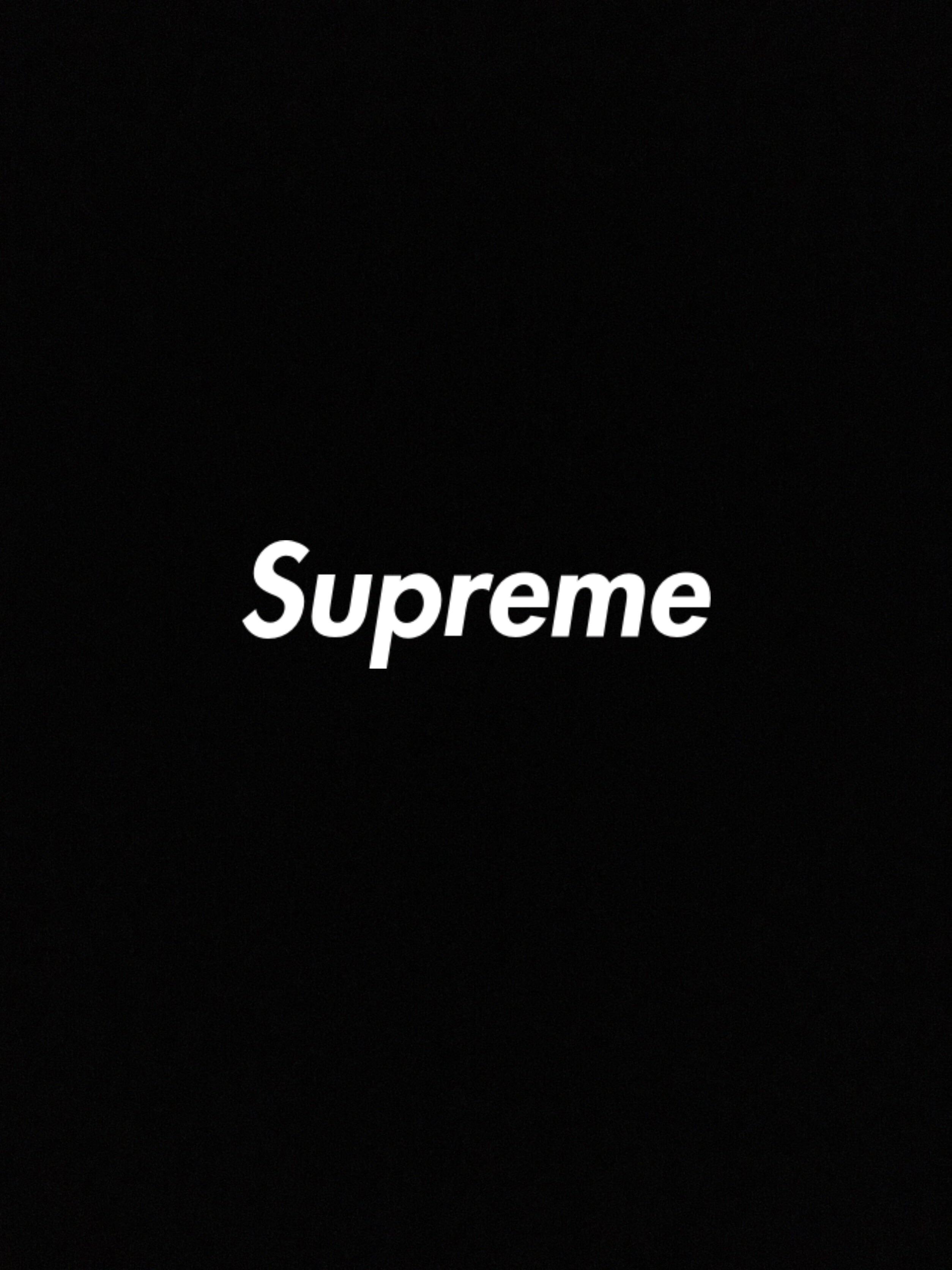 2508x3344 Supreme Black iPhone Wallpaper