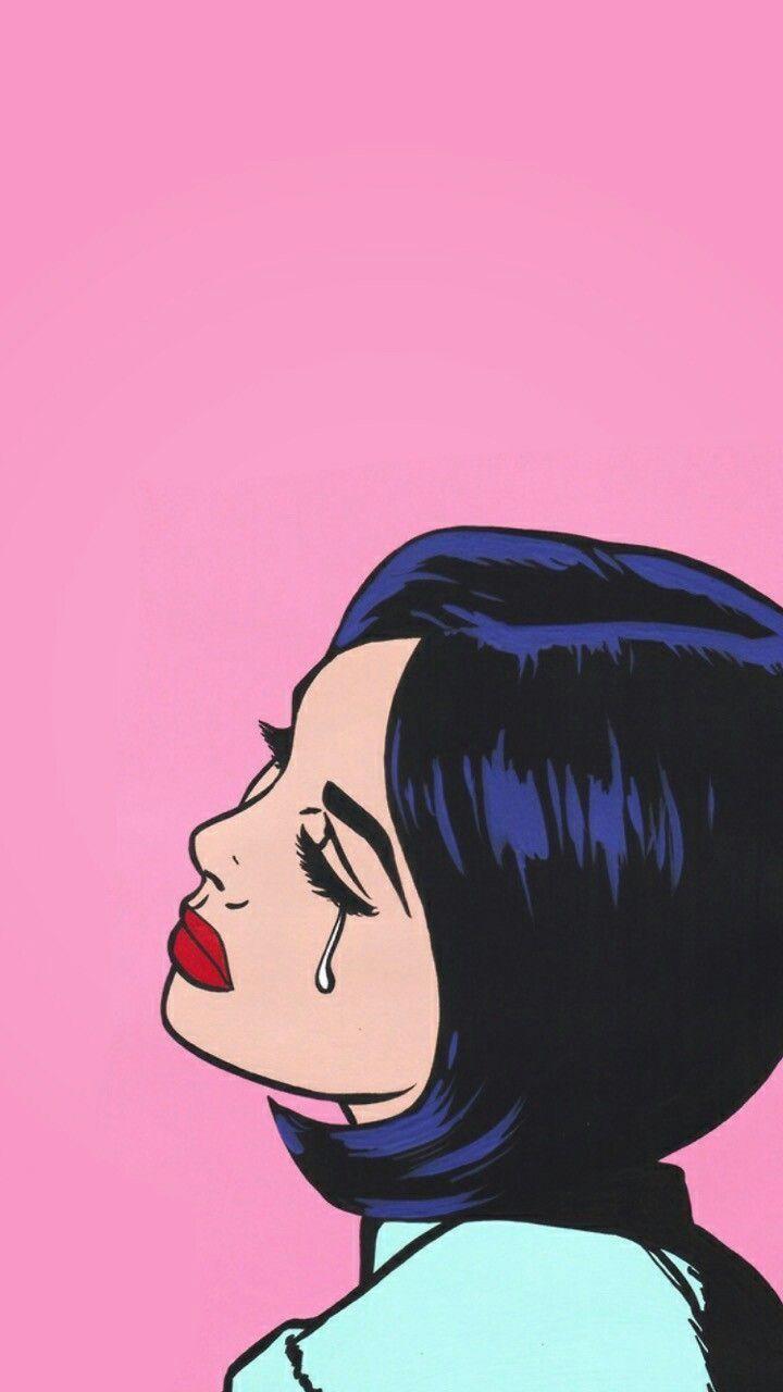 720x1280 Its hard to see how bad girls CRY. Pop art