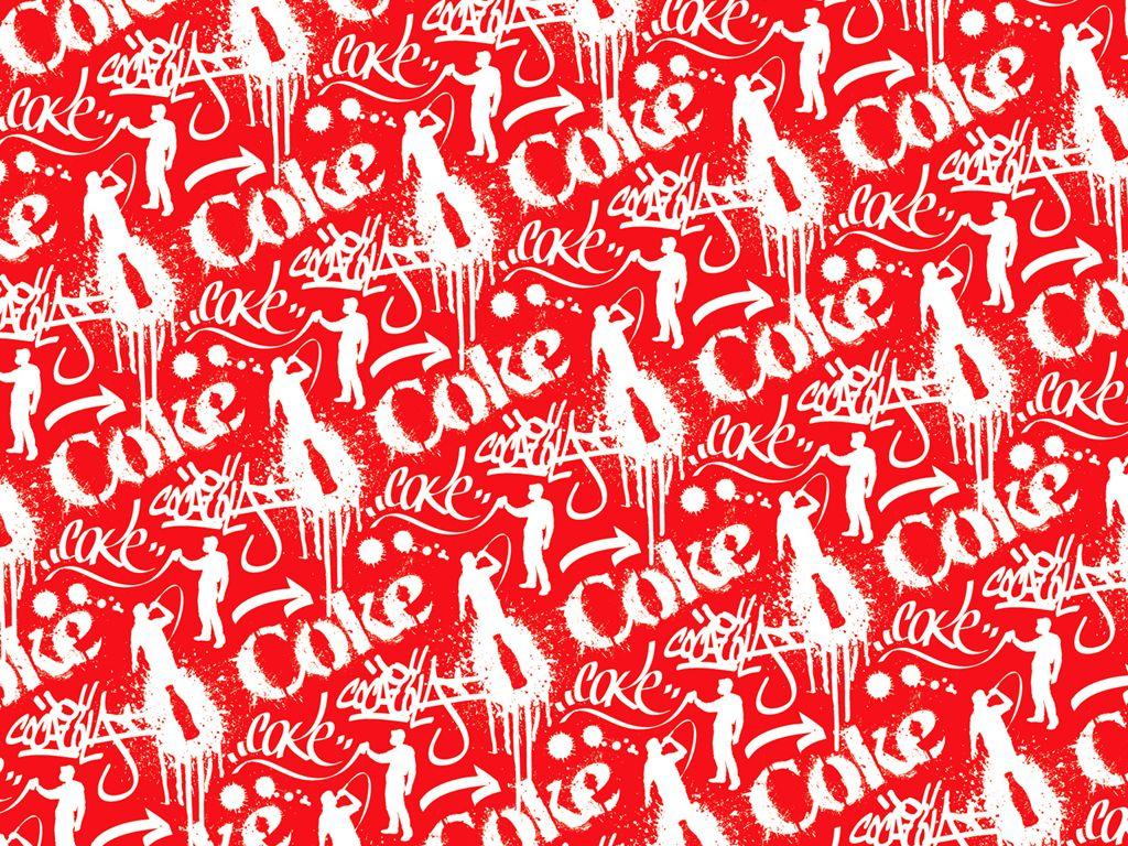 1024x768 Coca Cola Classic Background. Vintage
