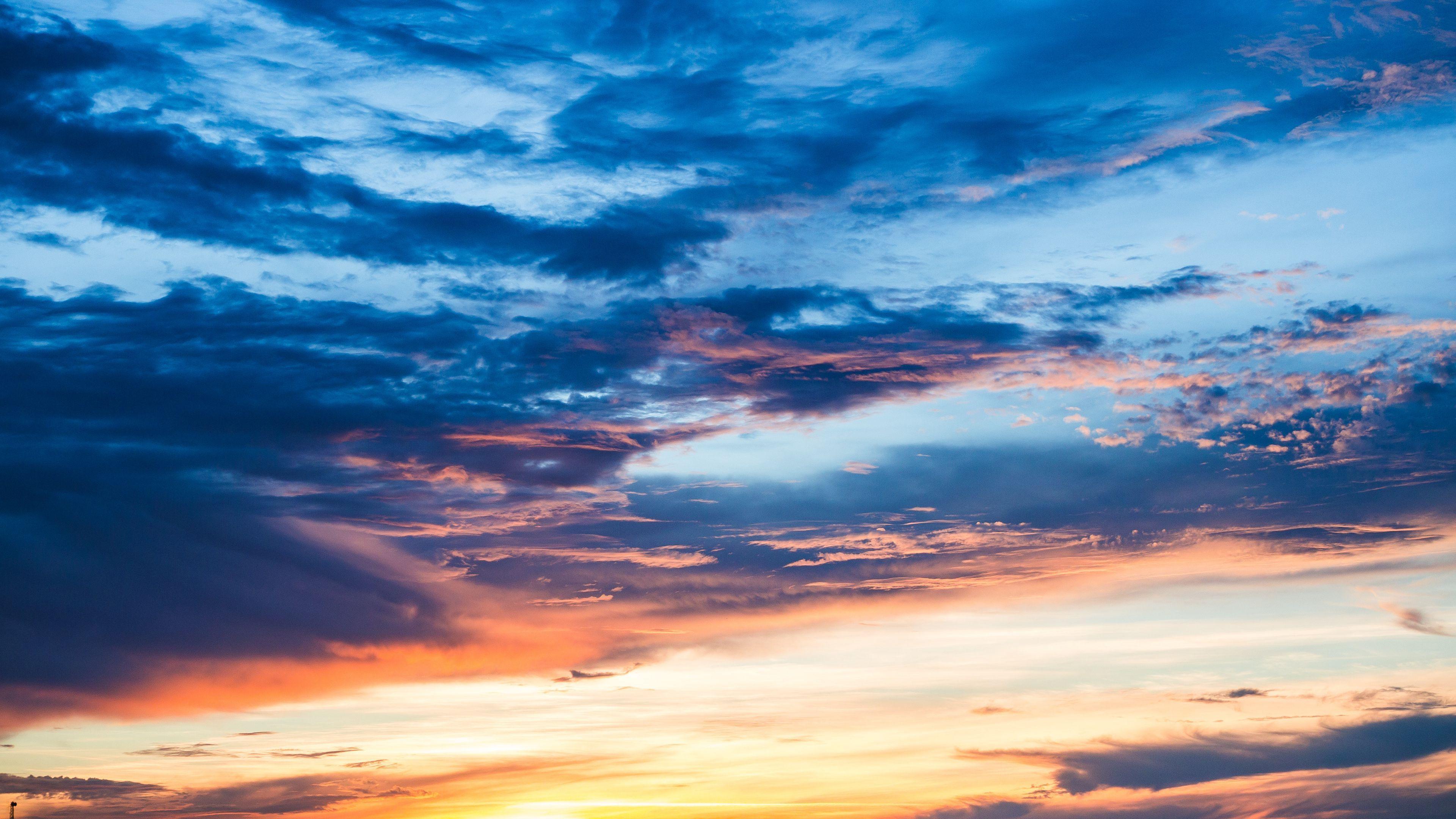 3840x2160 Download wallpaper 3840x2160 clouds, sunset, sky 4k uhd 16:9 HD