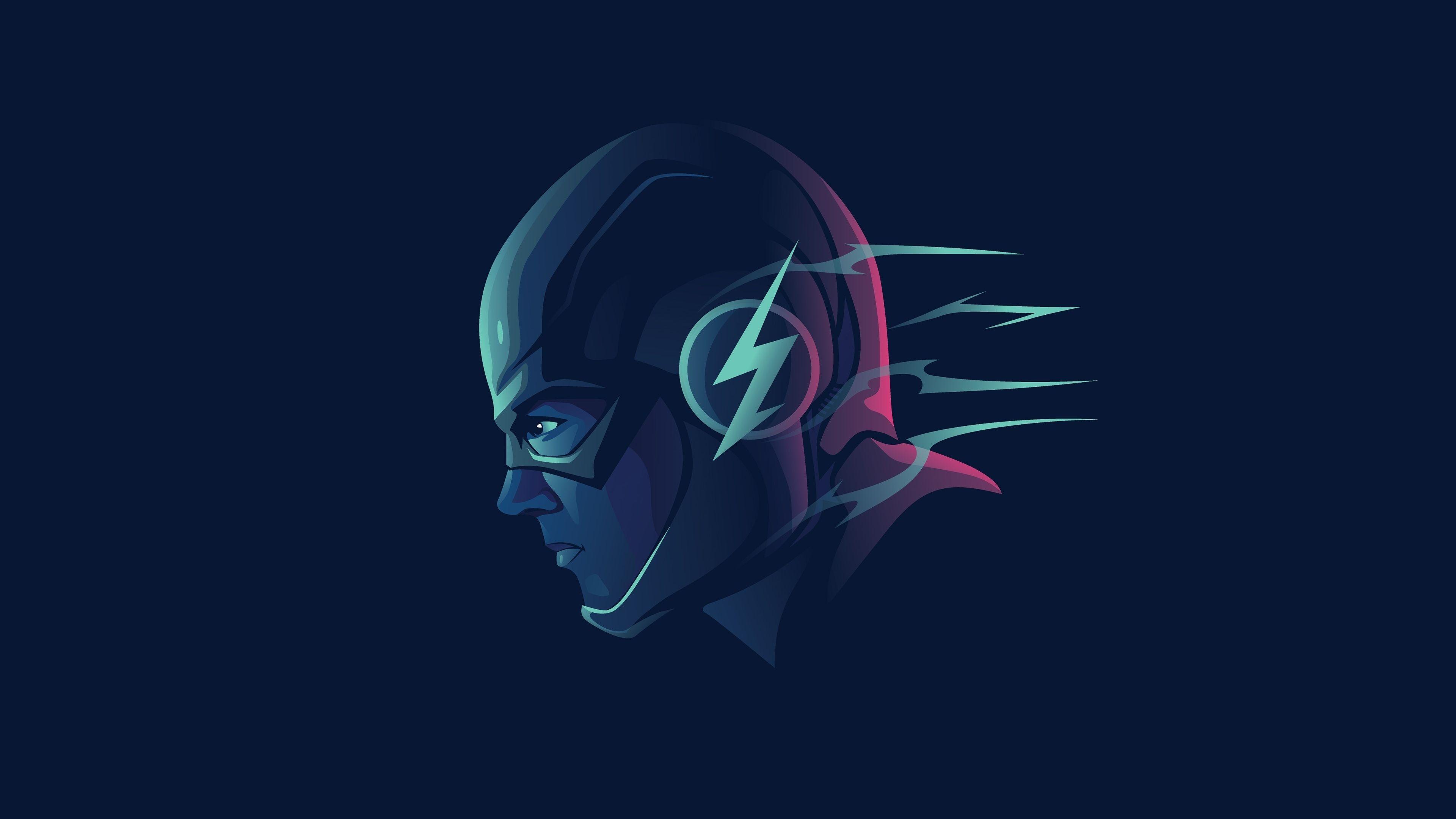 3840x2160 Download 3840x2160 wallpaper flash, dc comics, minimal, art, 4k