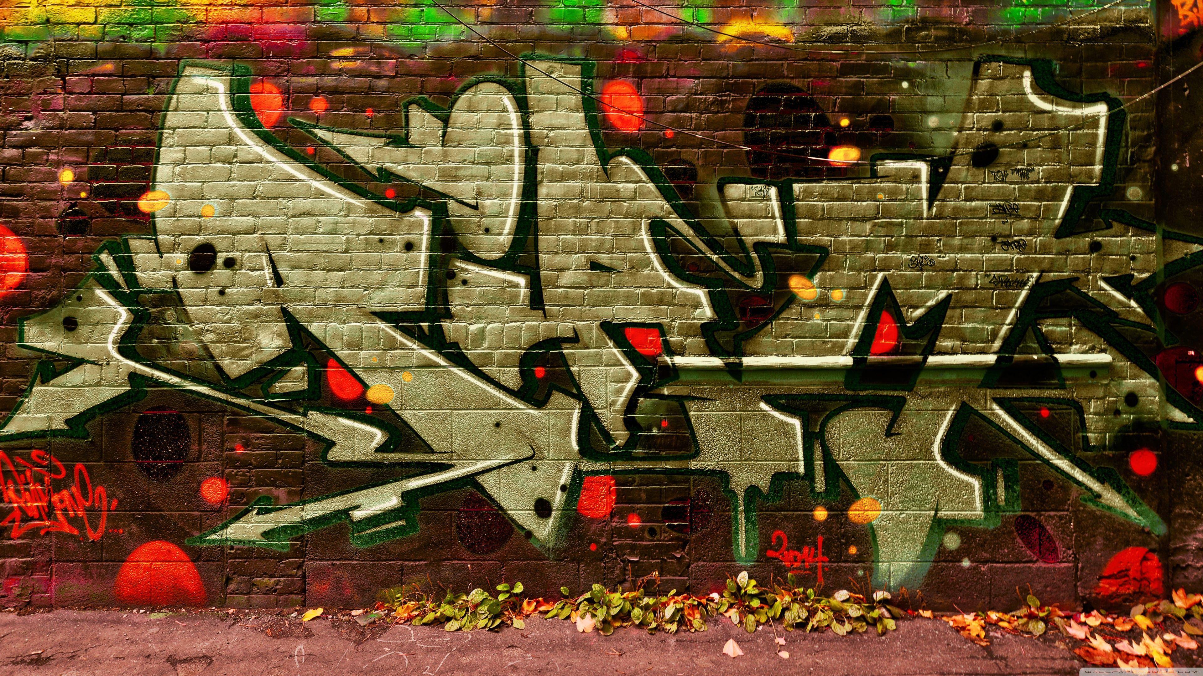 3840x2160 Graffiti October Falls ❤ 4K HD Desktop Wallpaper for 4K Ultra HD TV