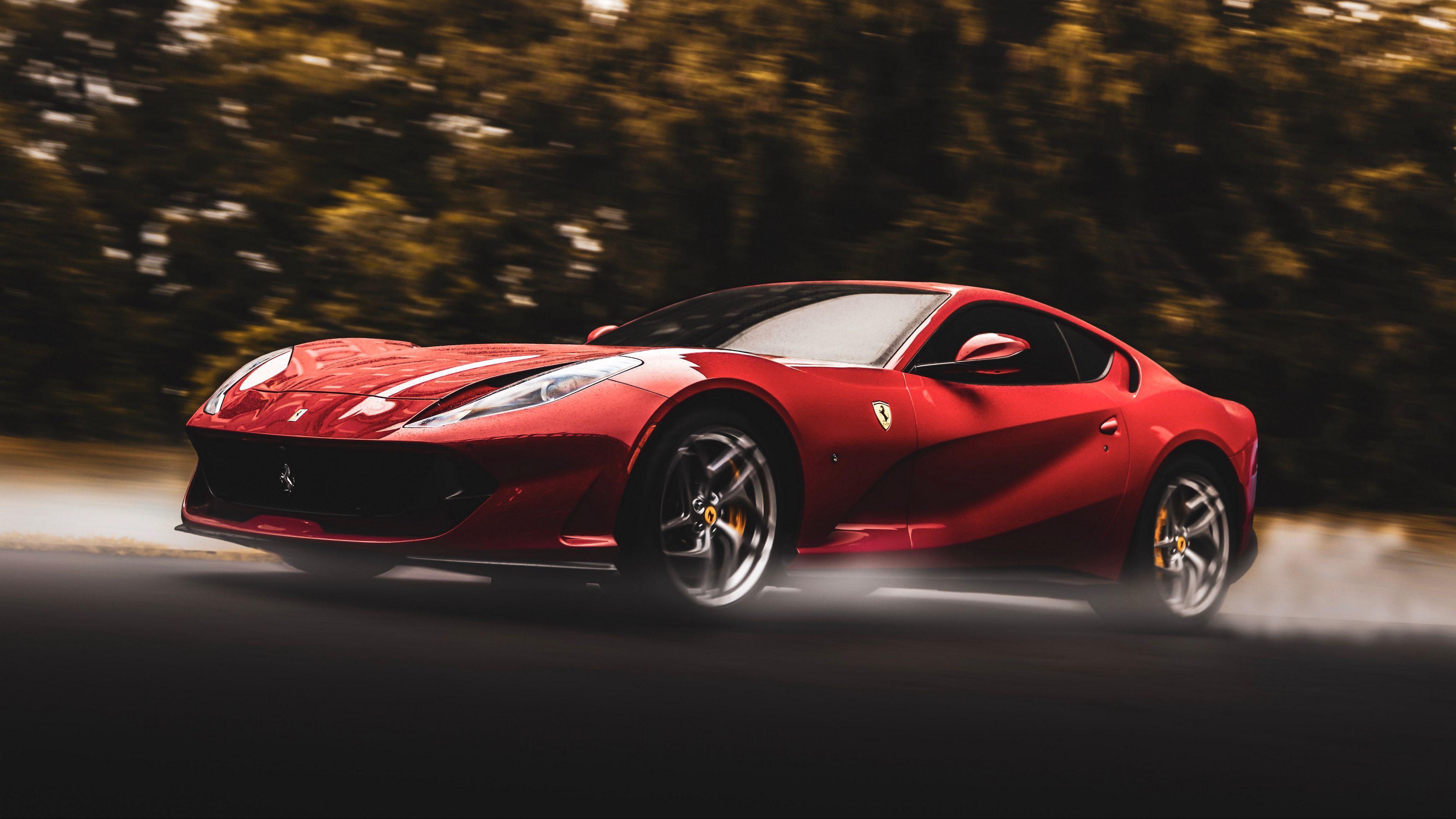 3840x2160 Download wallpaper 3840x2160 ferrari, sports car, car, speed, red