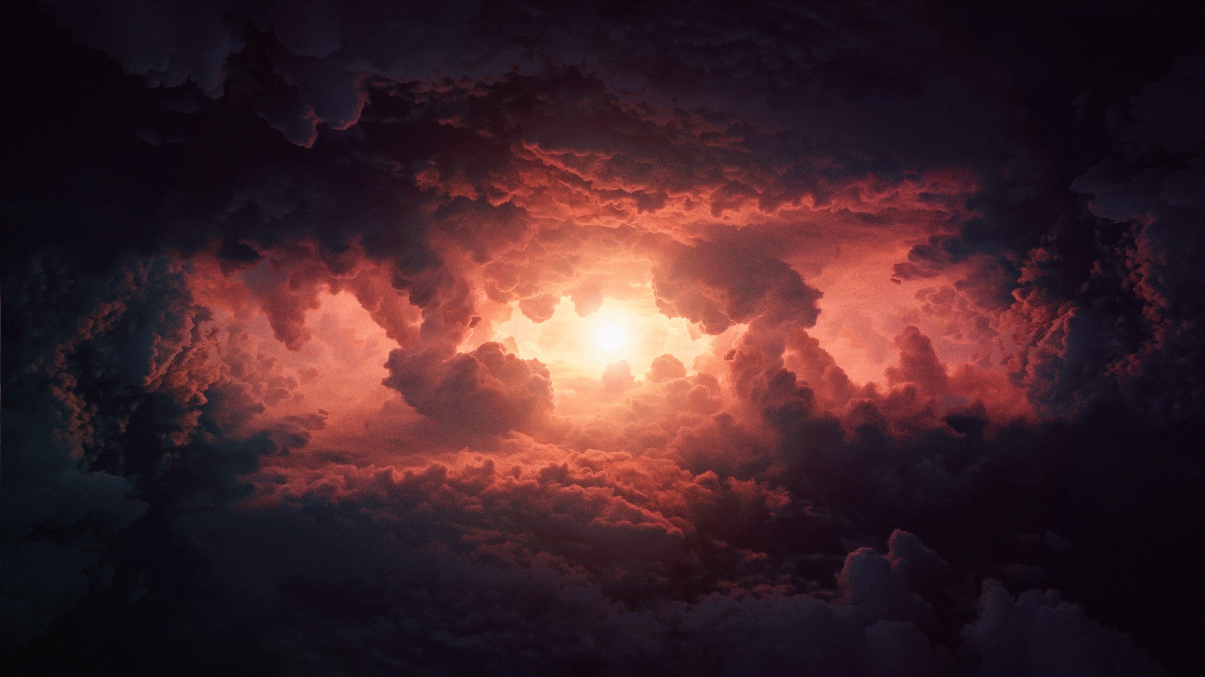 3840x2160 Storm Clouds in Sky 4K Wallpaper