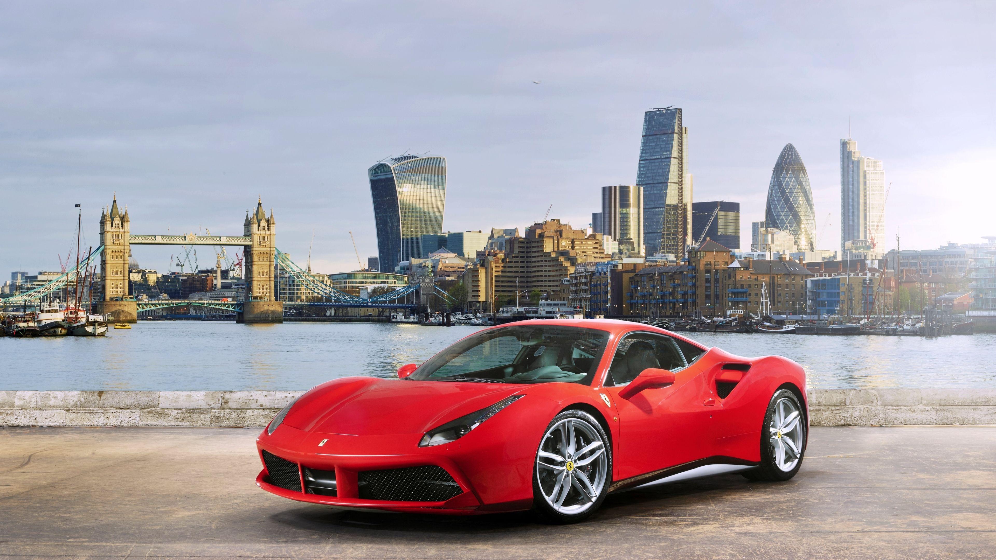 3840x2160 ferrari, 488 gtb, red 4K Wallpaper, HD Cars 4K
