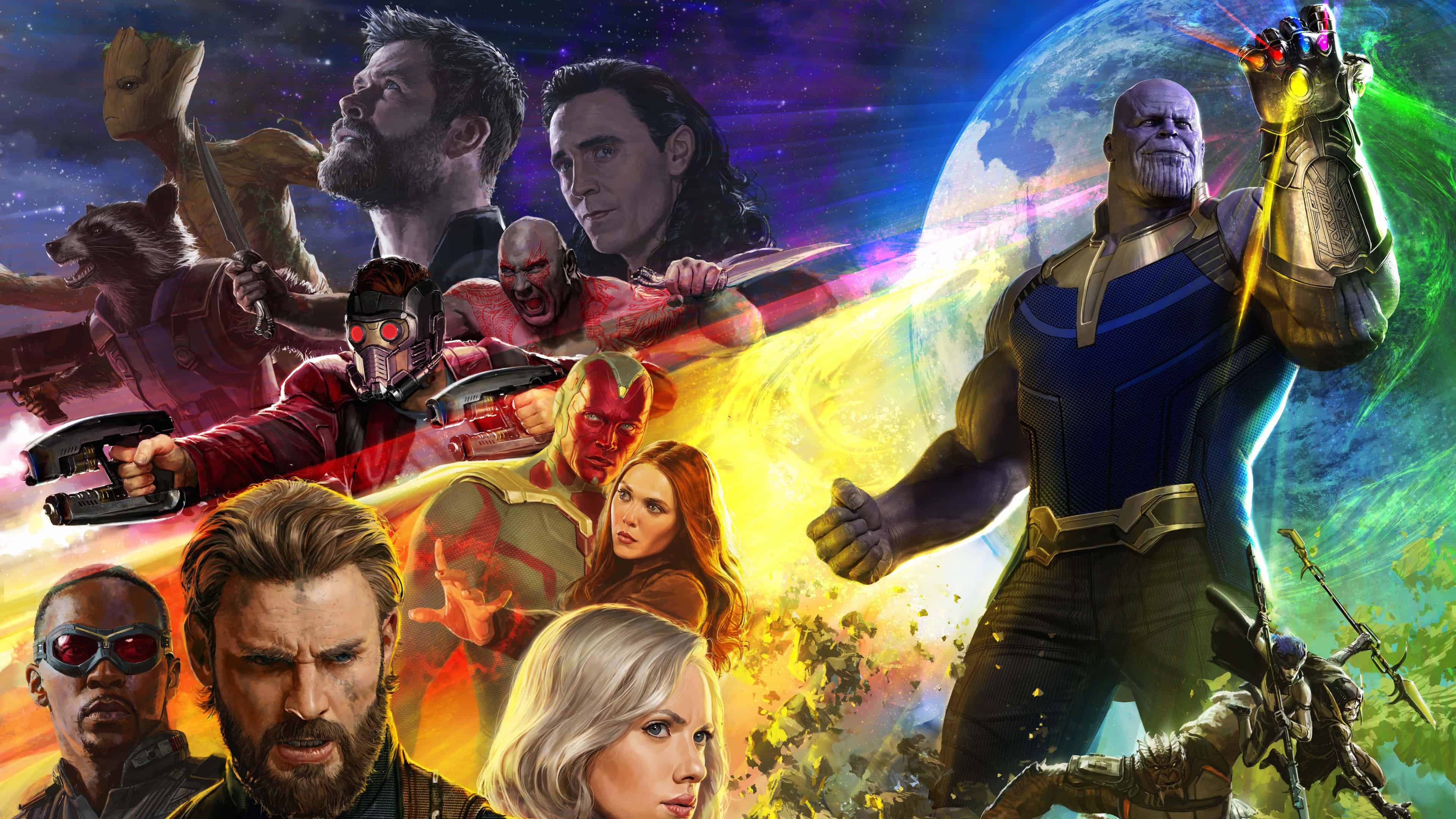 3840x2160 Avengers Infinity War Characters UHD 4K Wallpaper