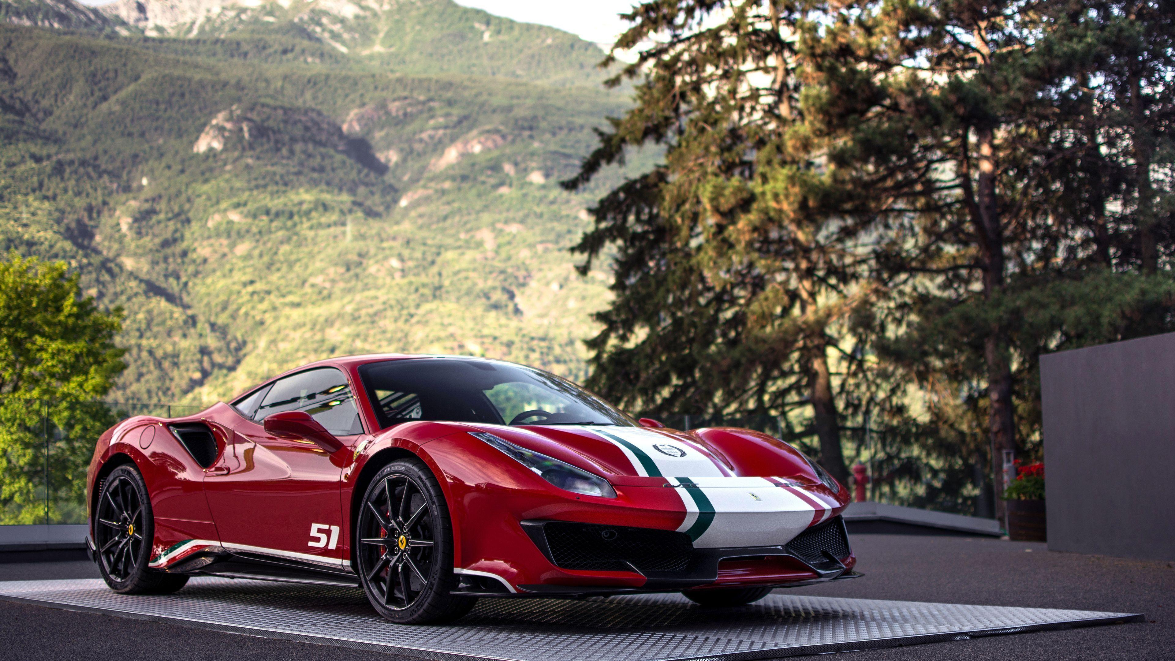 3840x2160 Free download Ferrari 488 Pista Custom Piloti Ferrari 4k HD