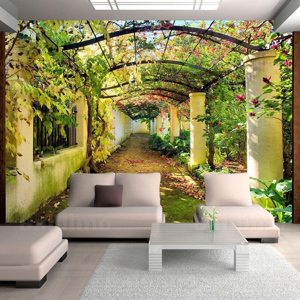 1000x1000 3D Vintage Alley Sticker Living Room Photo Wall Mural Art Background