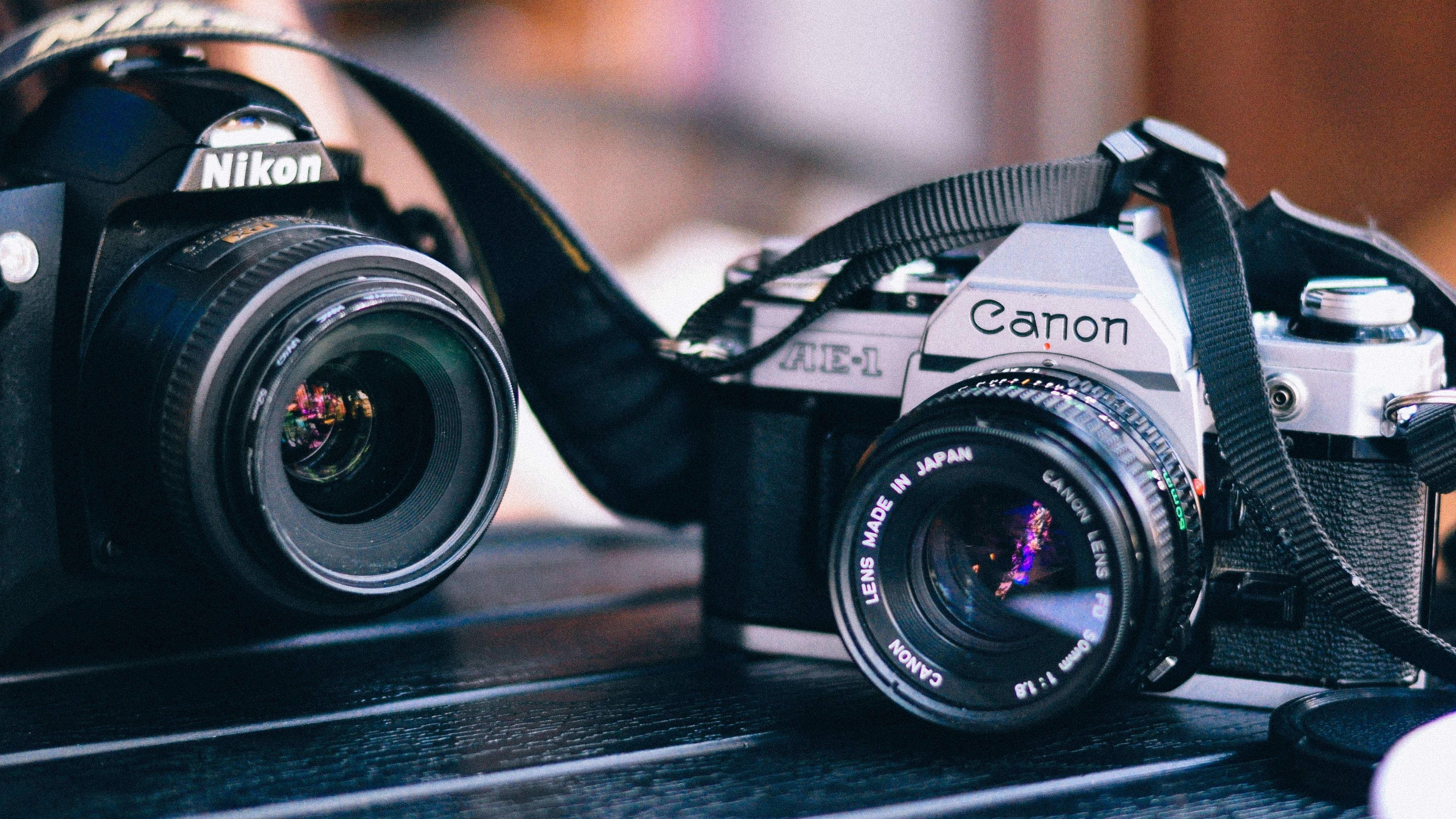 3840x2160 Canon, Nikon, Camera 4K Wallpaper, HD Hi Tech 4K