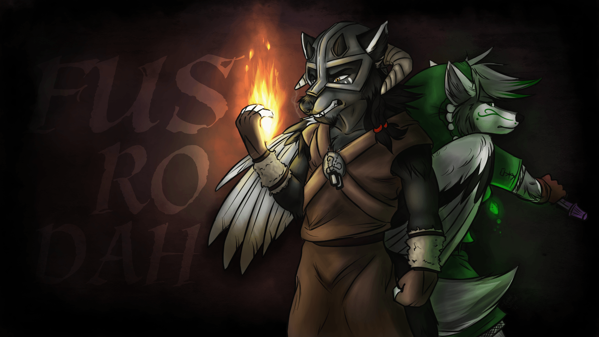 1920x1080 Skyrim Zelda Wallpaper