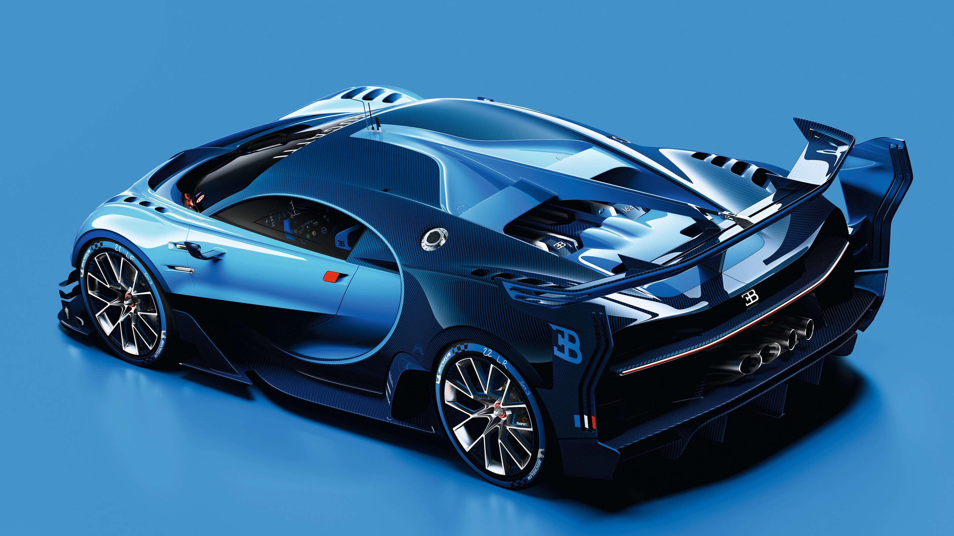 3840x2160 Bugatti Vision Gran Turismo Rear UHD 4K Wallpaper