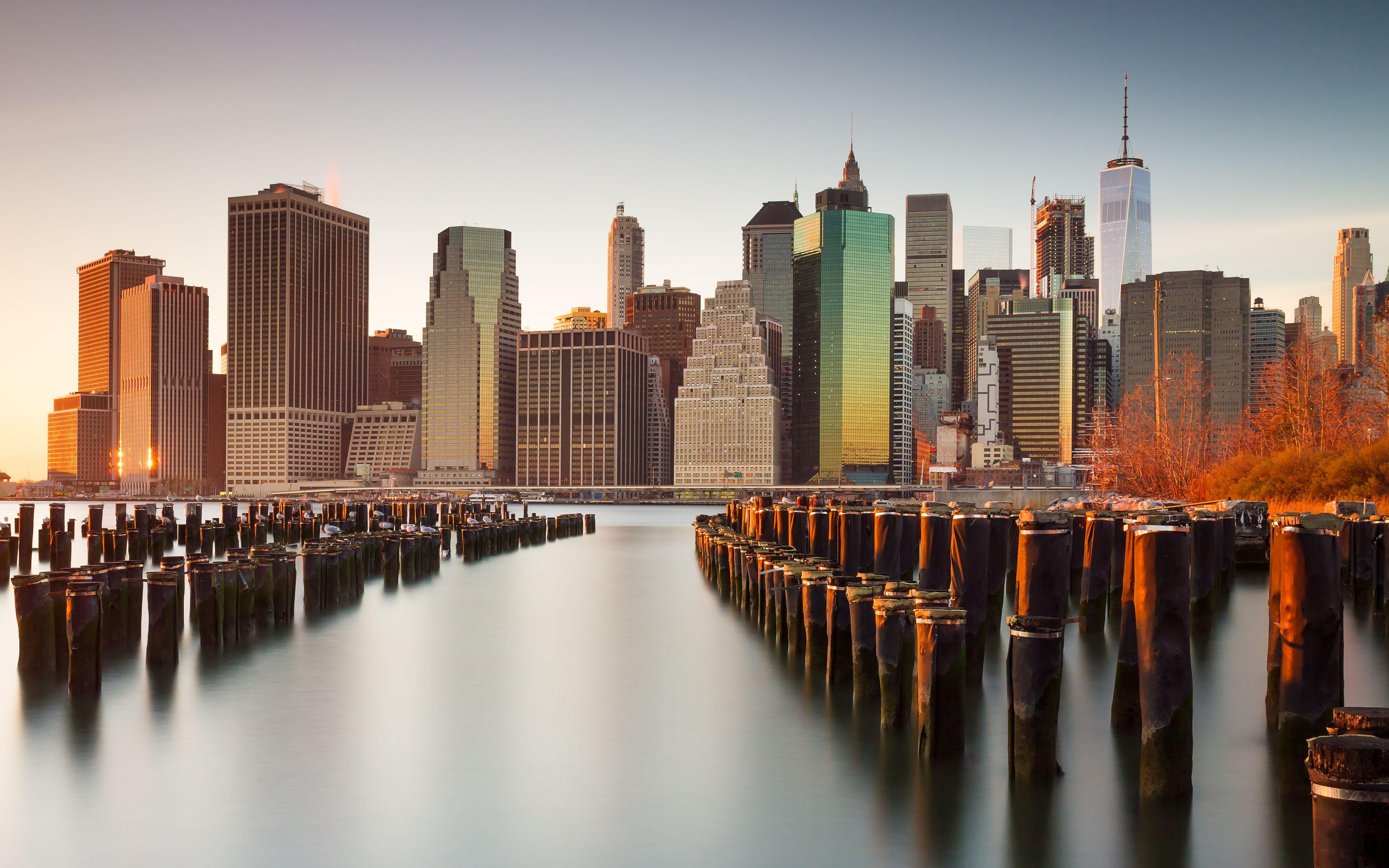 3840x2400 4K Wallpaper New York City, Skyline, Skyscrapers, Cityscape