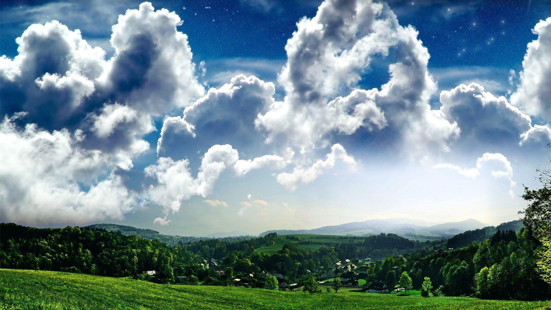 1920x1080 Cloudy Sky Wallpaper