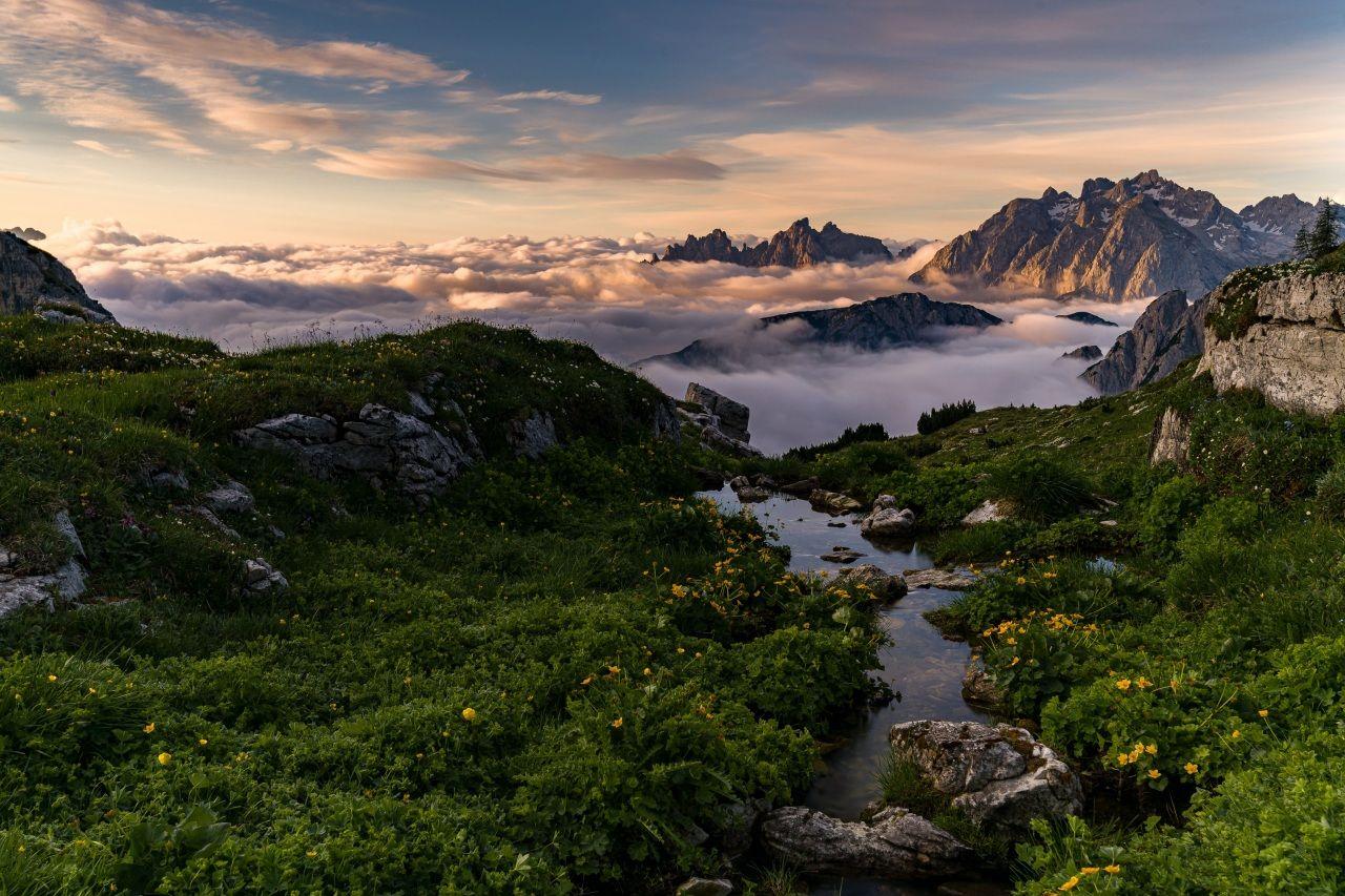 1280x853 Desktop Wallpaper Alps Italy Dolomites Nature mountain landscape