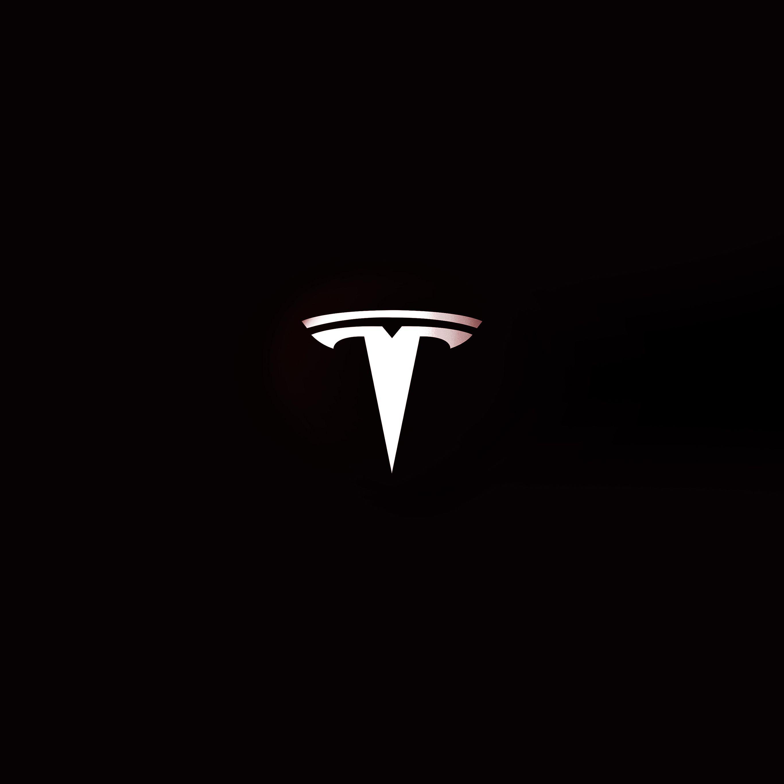 2732x2732 Tesla Motors Logo Art